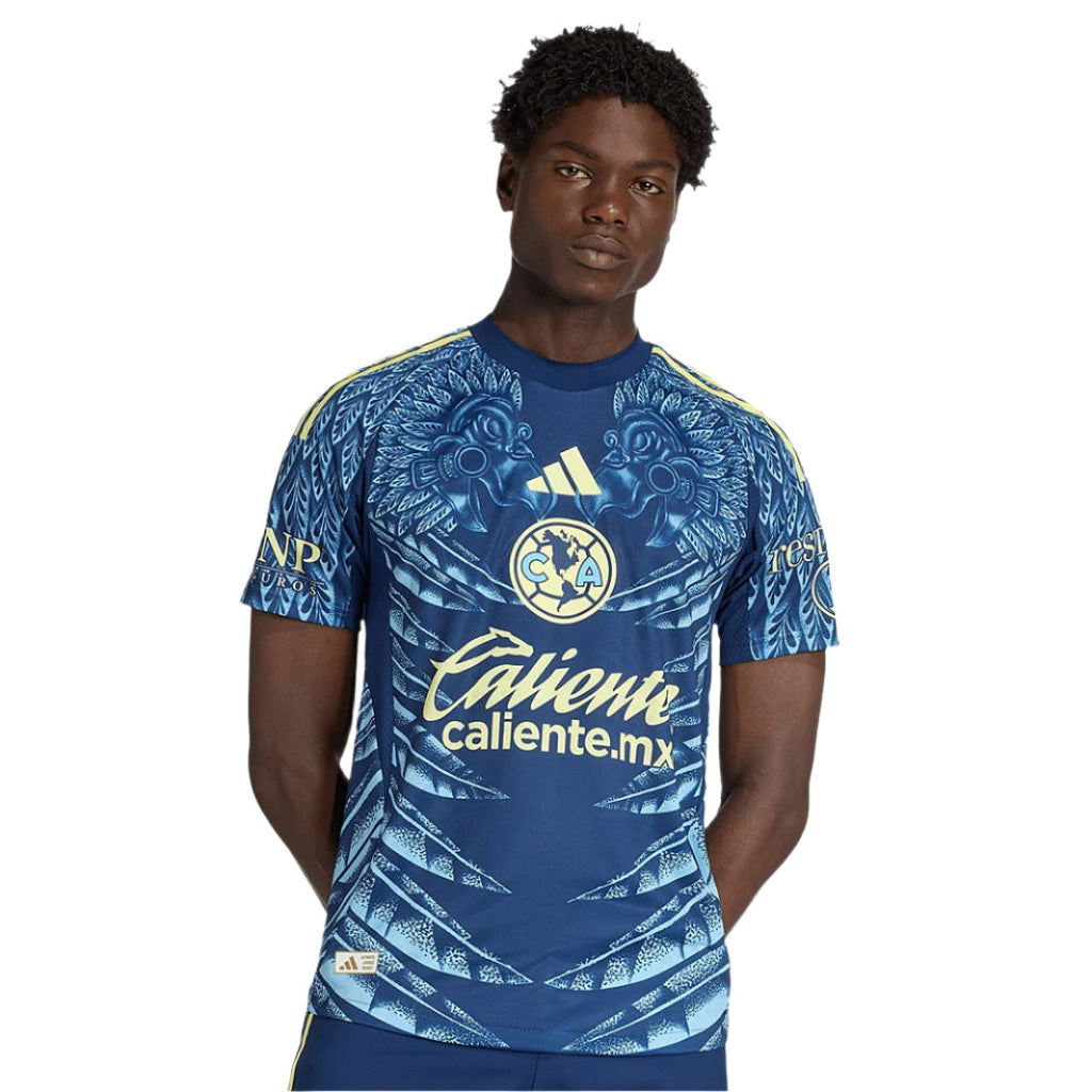adidas J. Dos Santos Men's Club AmÃ©rica 25/26 Authentic Away Jersey (Blue)