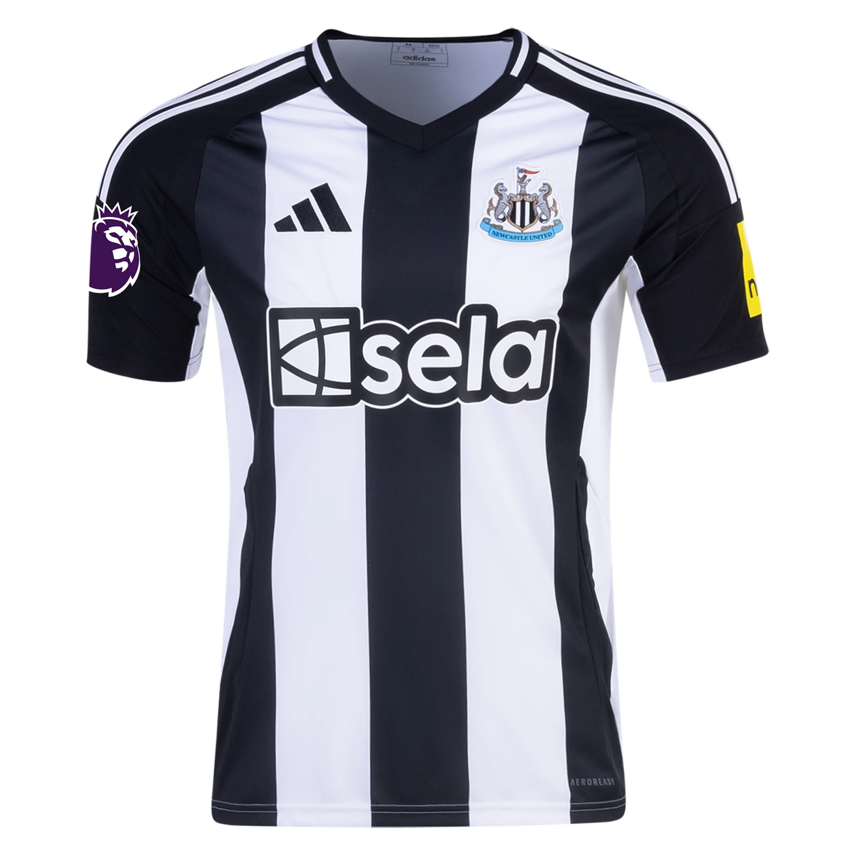 adidas Newcastle United Home Jersey w/ EPL Patch 24/25 (Black/White)