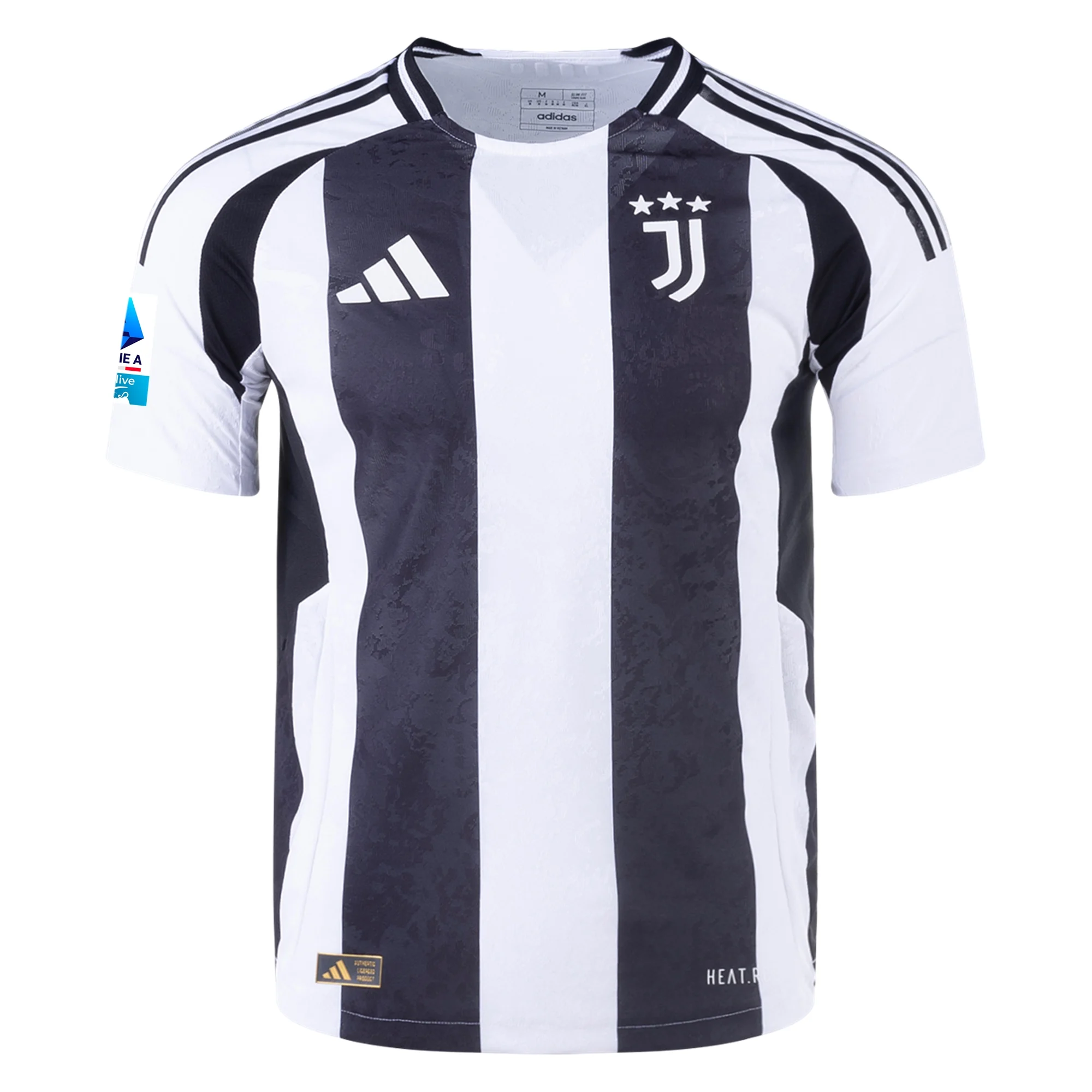 adidas Juventus Authentic Juan Cabal Home Jersey w/ Serie A Patch 24/25 (White/Black)