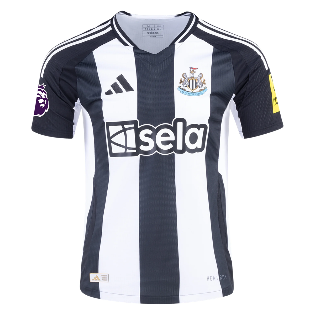 Adidas Newcastle United Authentic Home Jersey w/ EPL Patch 24/25 (Black/White)