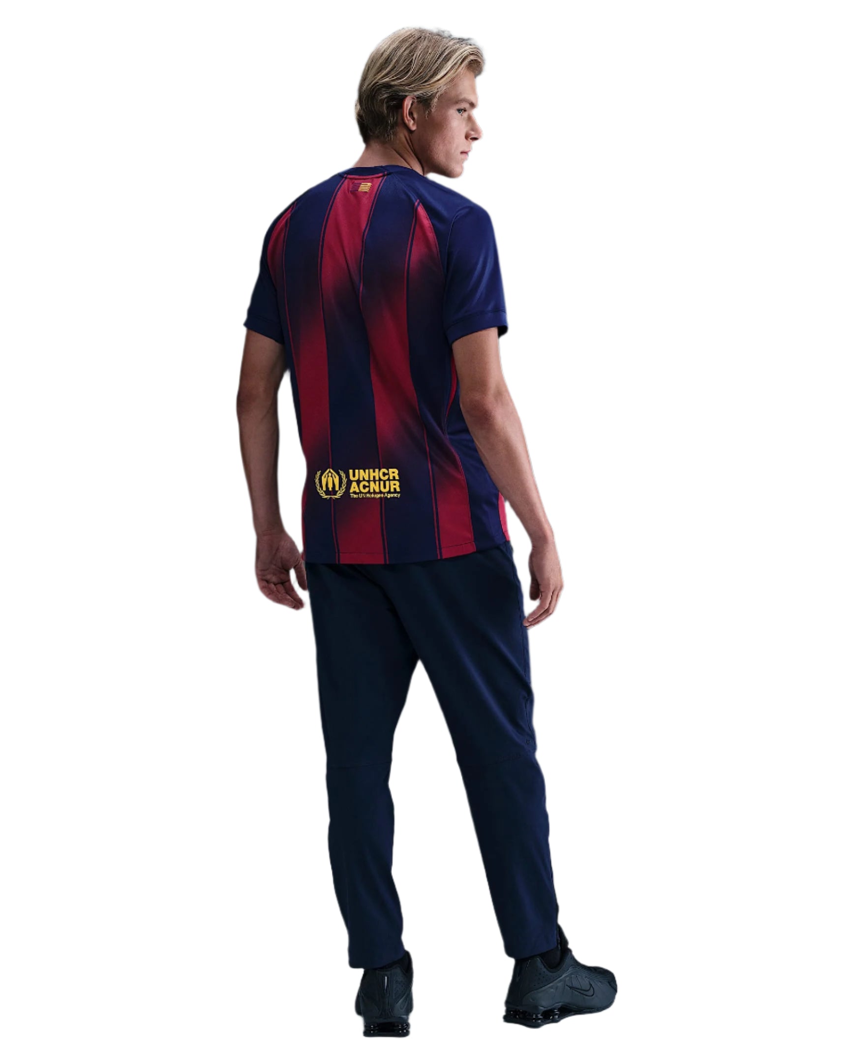 Nike Raphinha FC Barcelona Home Jersey 25/26 w/ Champions League Patches (Deep Royal Blue/Midwest Gold)