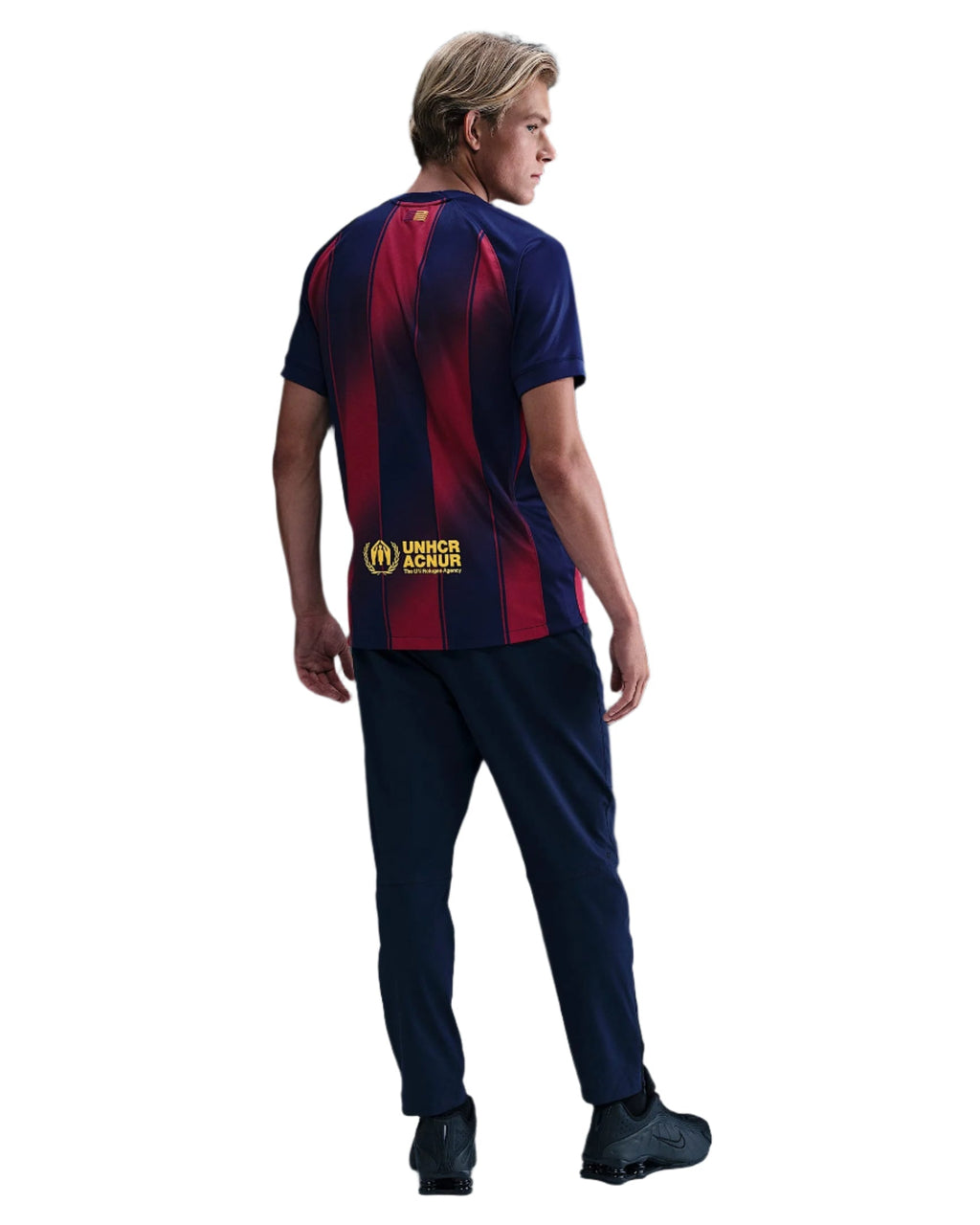 Nike R. Araujo FC Barcelona Home Jersey 25/26 w/ Champions League Patches (Deep Royal Blue/Midwest Gold)