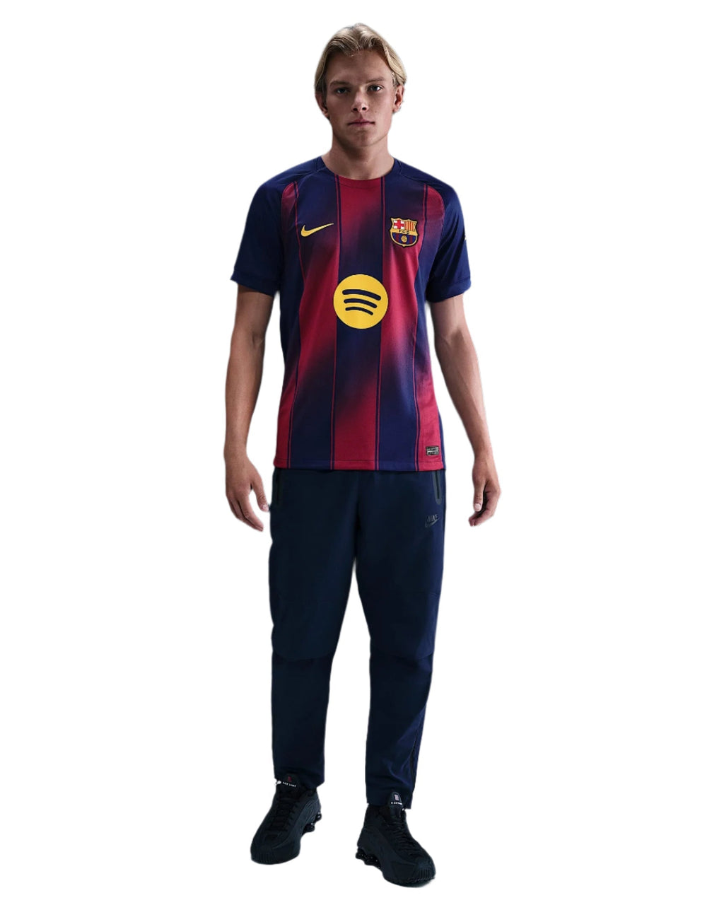 Nike R. Araujo FC Barcelona Home Jersey 25/26 w/ Champions League Patches (Deep Royal Blue/Midwest Gold)