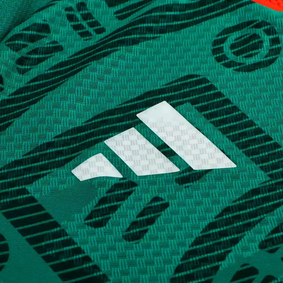 adidas Men's Chicharito Mexico Long-Sleeve Authentic Home Jersey 2026 (Bold Green)