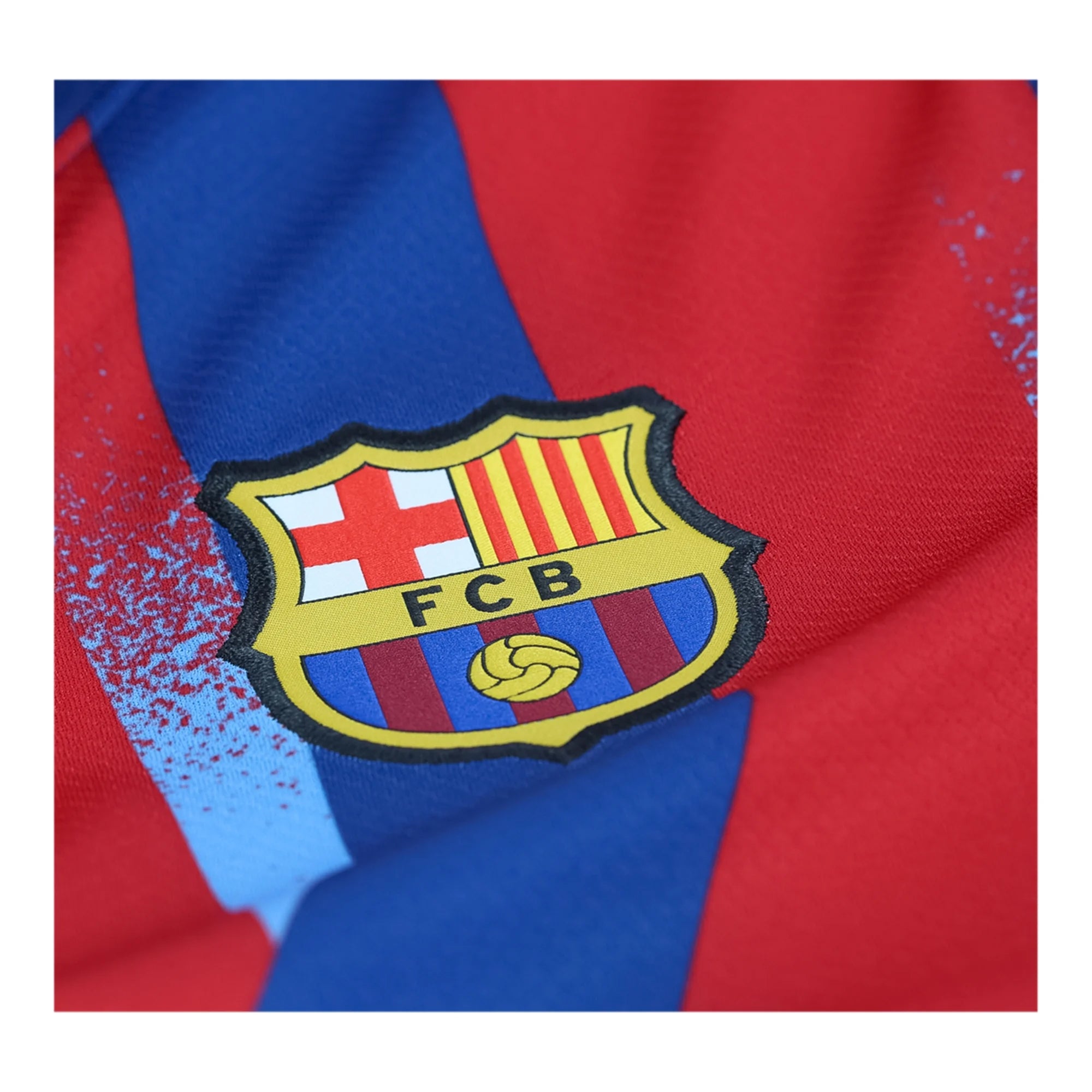 Nike Youth Cubarsi FC Barcelona 4th Soccer Jersey 25/26 (Gym Blue/Salsa Red)