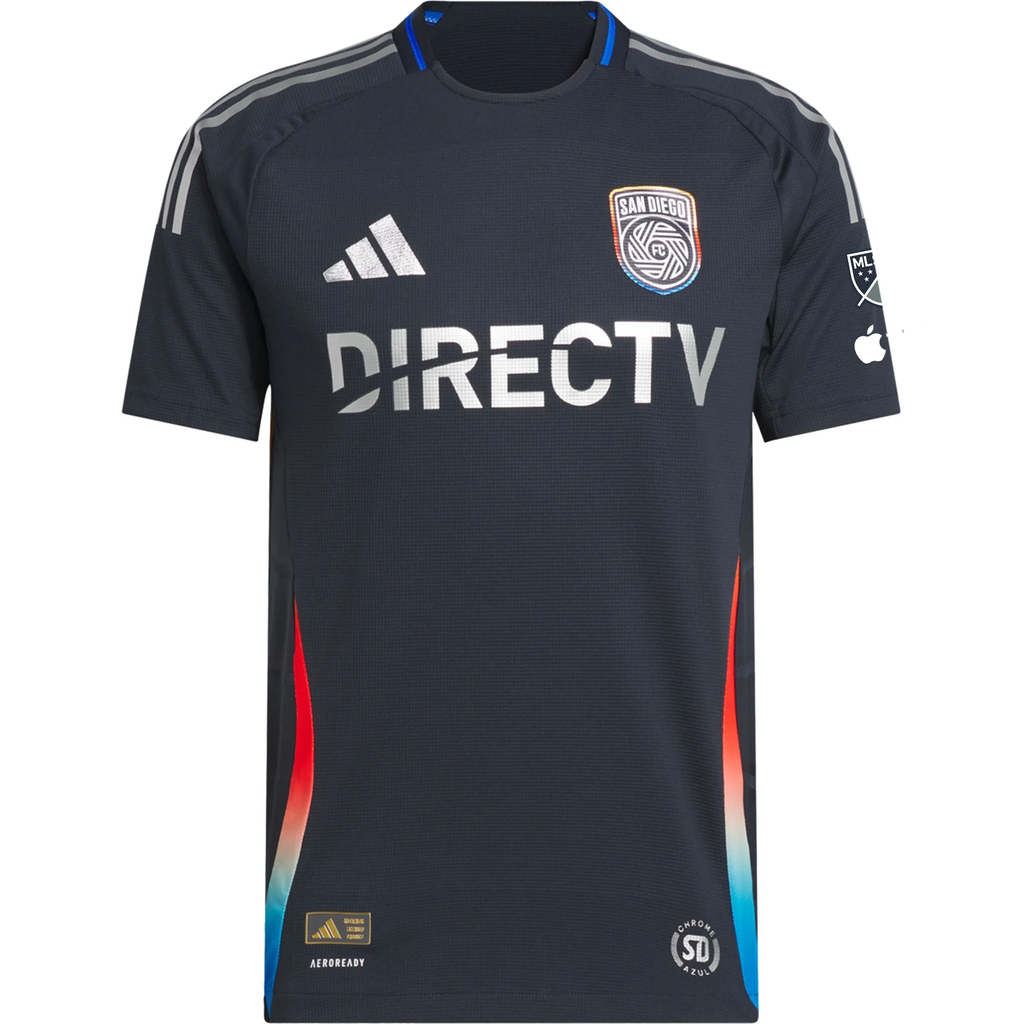 adidas Tomas Angel San Diego FC Authentic Home Jersey w/ MLS + Apple TV Patches 25/26 (Night Navy)