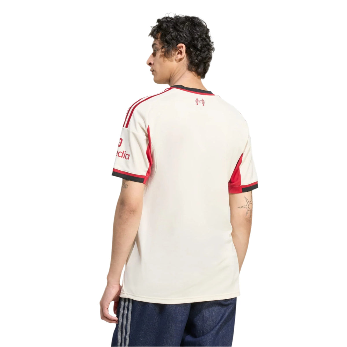 adidas Men's Liverpool Andry Robertson Away Jersey w/ Champions League Patches 25/26 (Wonder White)