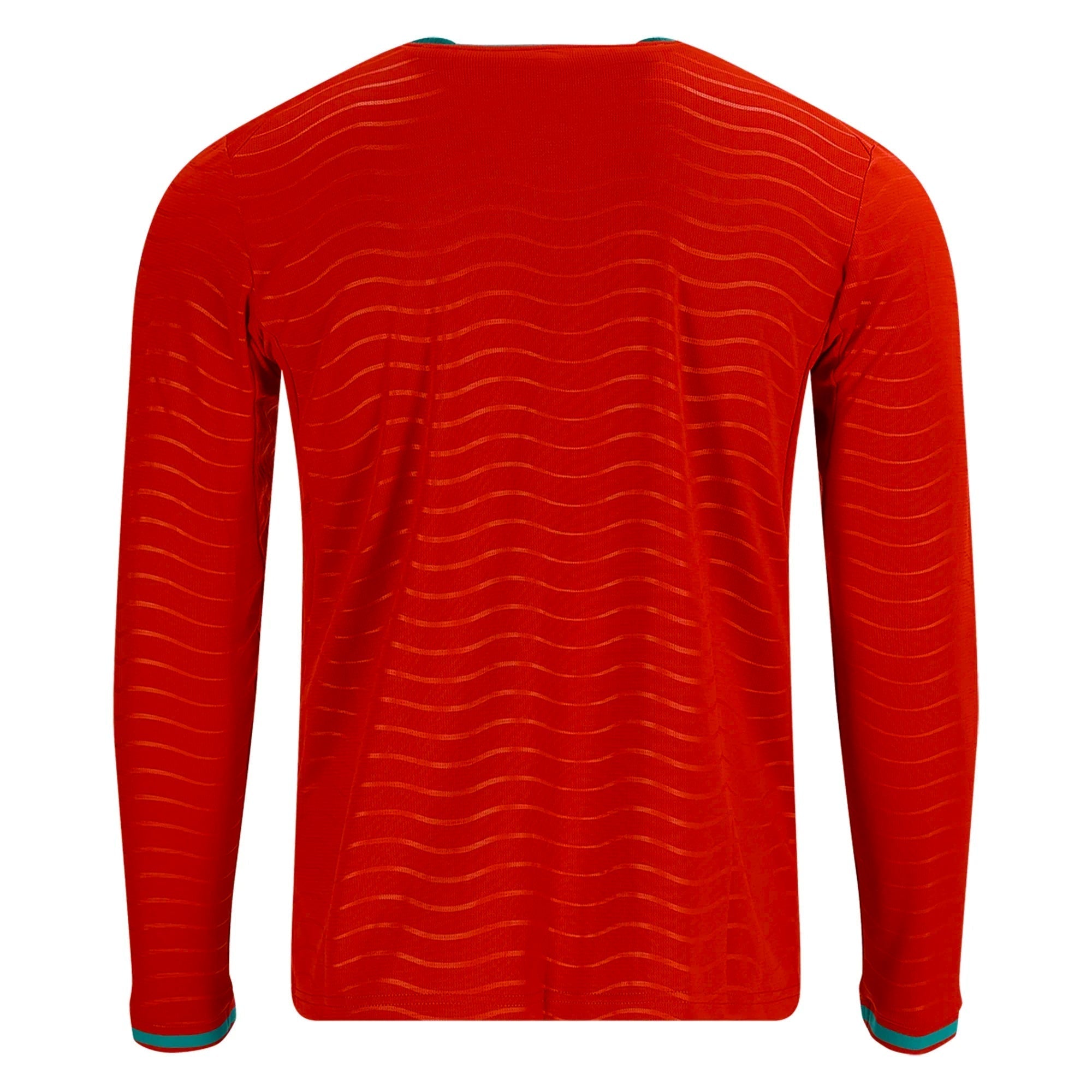 PUMA Men's Portugal Long Sleeve Home World Cup 2026 Jersey (Club Red/Green Lagoon)