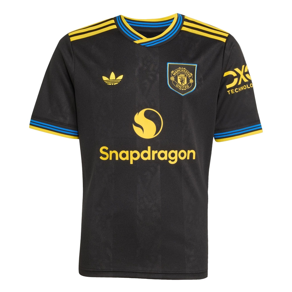 adidas Youth Manchester United 25/26 Third Jersey (Black)
