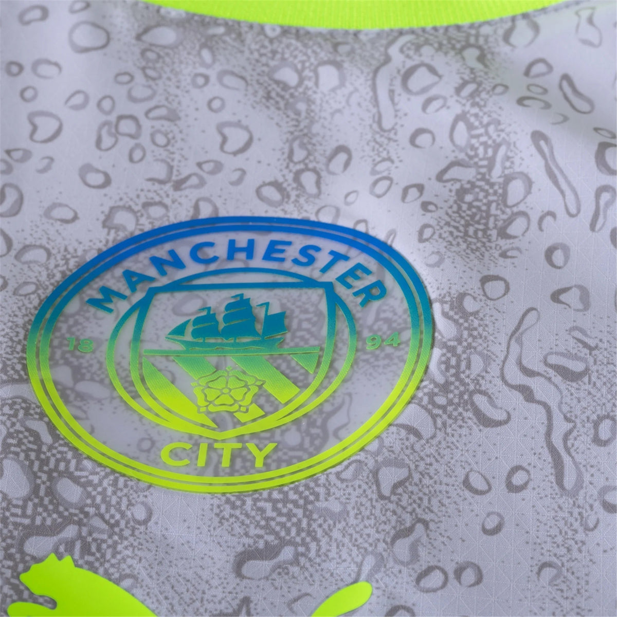 Puma Manchester City Authentic Foden Third Jersey w/ EPL + No Room For Racism 25/26 (Cool Weather/Pro Green)