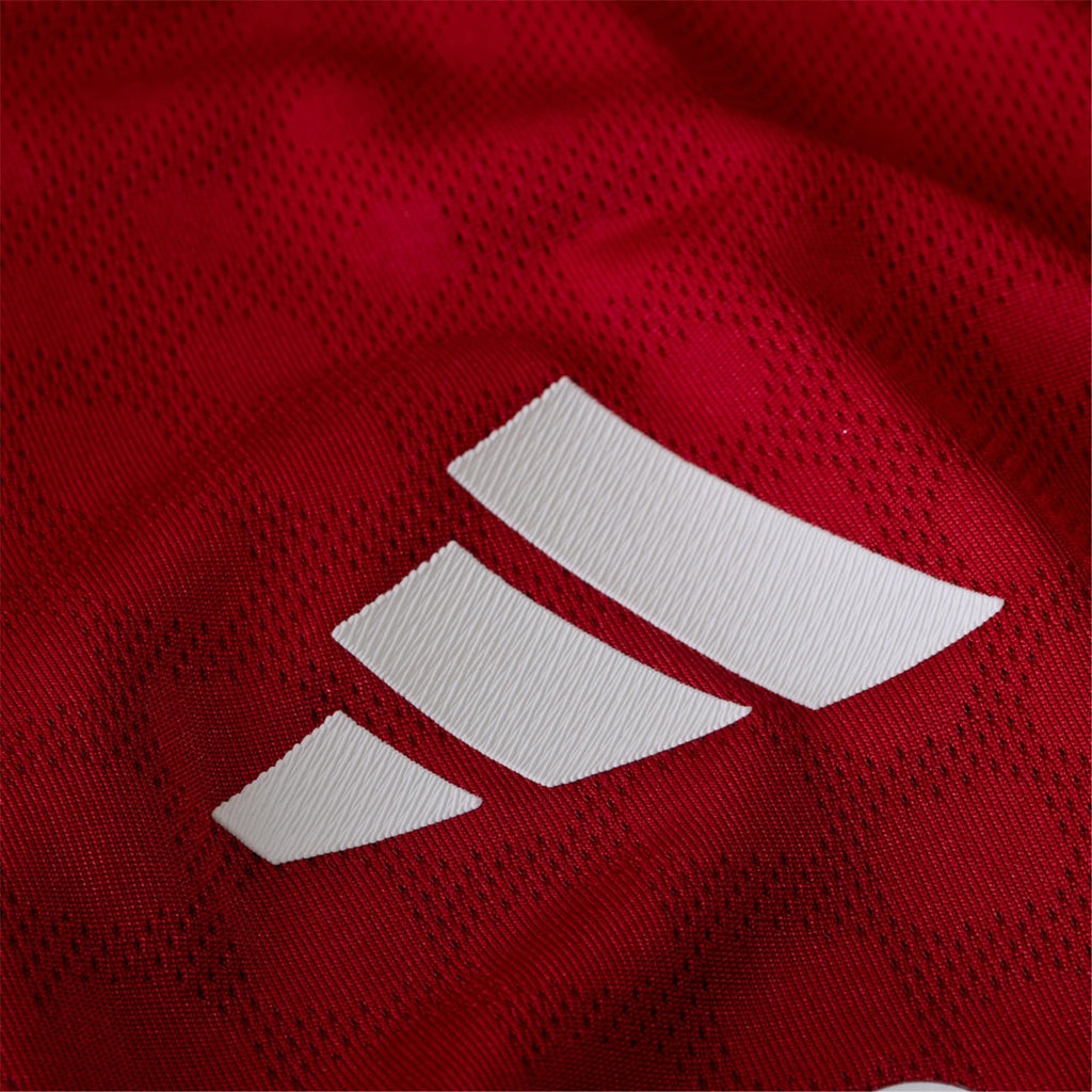 adidas Men's Liverpool FC Authentic Home Jersey 25/26 w/ EPL + NRFR Patches (Strawberry Red)