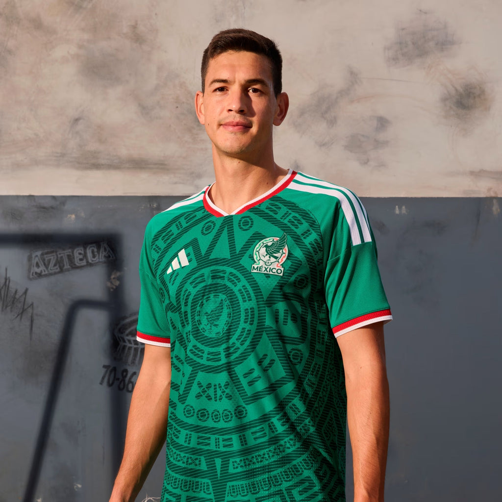 adidas Men's Mexico Authentic Home 2026 World Cup Jersey (Bold Green)