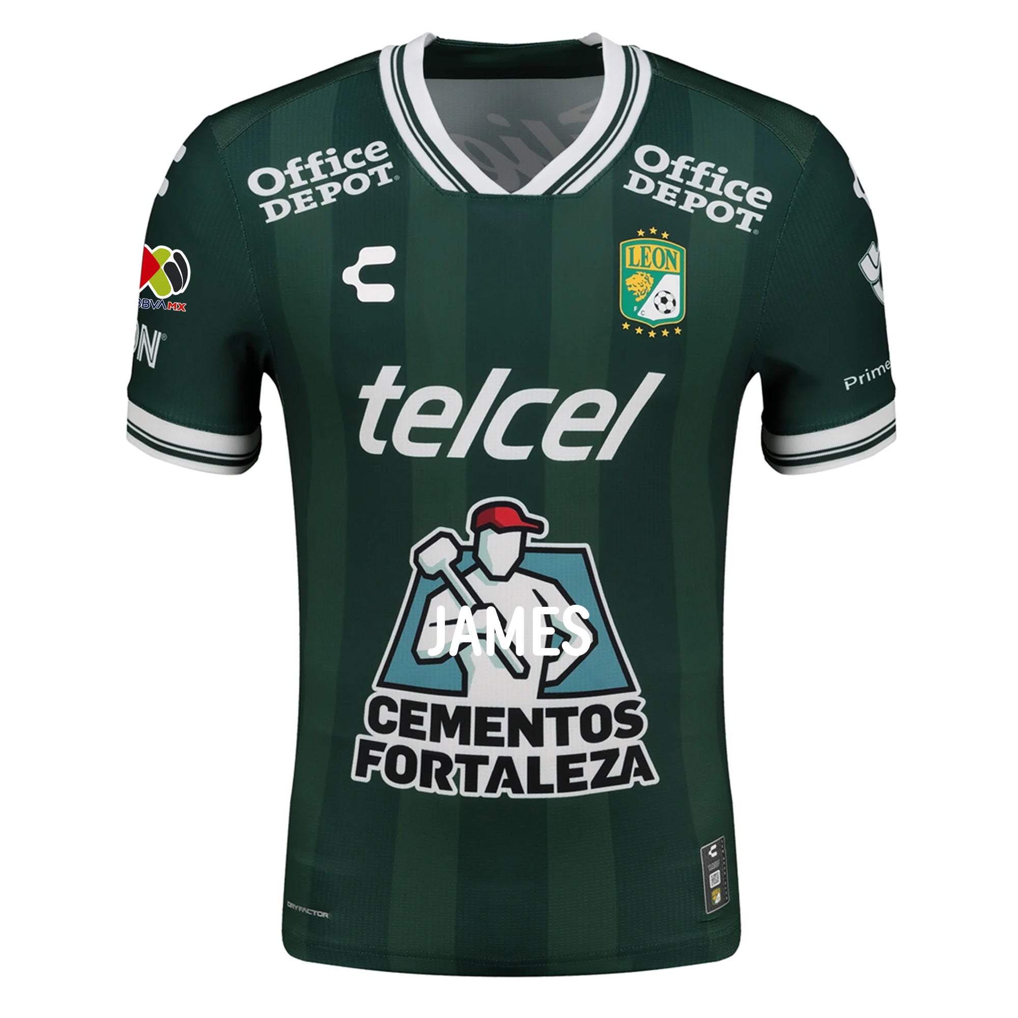 Charly Rodrigo Echeverria Men's Leon FC Home Jersey 25/26 w/ BBVA Liga Patch (Green)