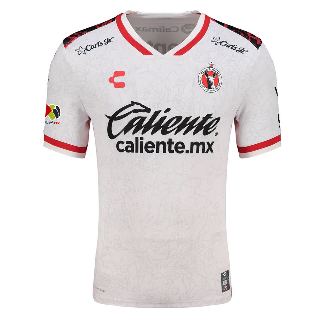 Charly Gilberto Mora Men's Xolos De Tijuana Away Jersey 25/26 w/ BBVA MX Patch (White)