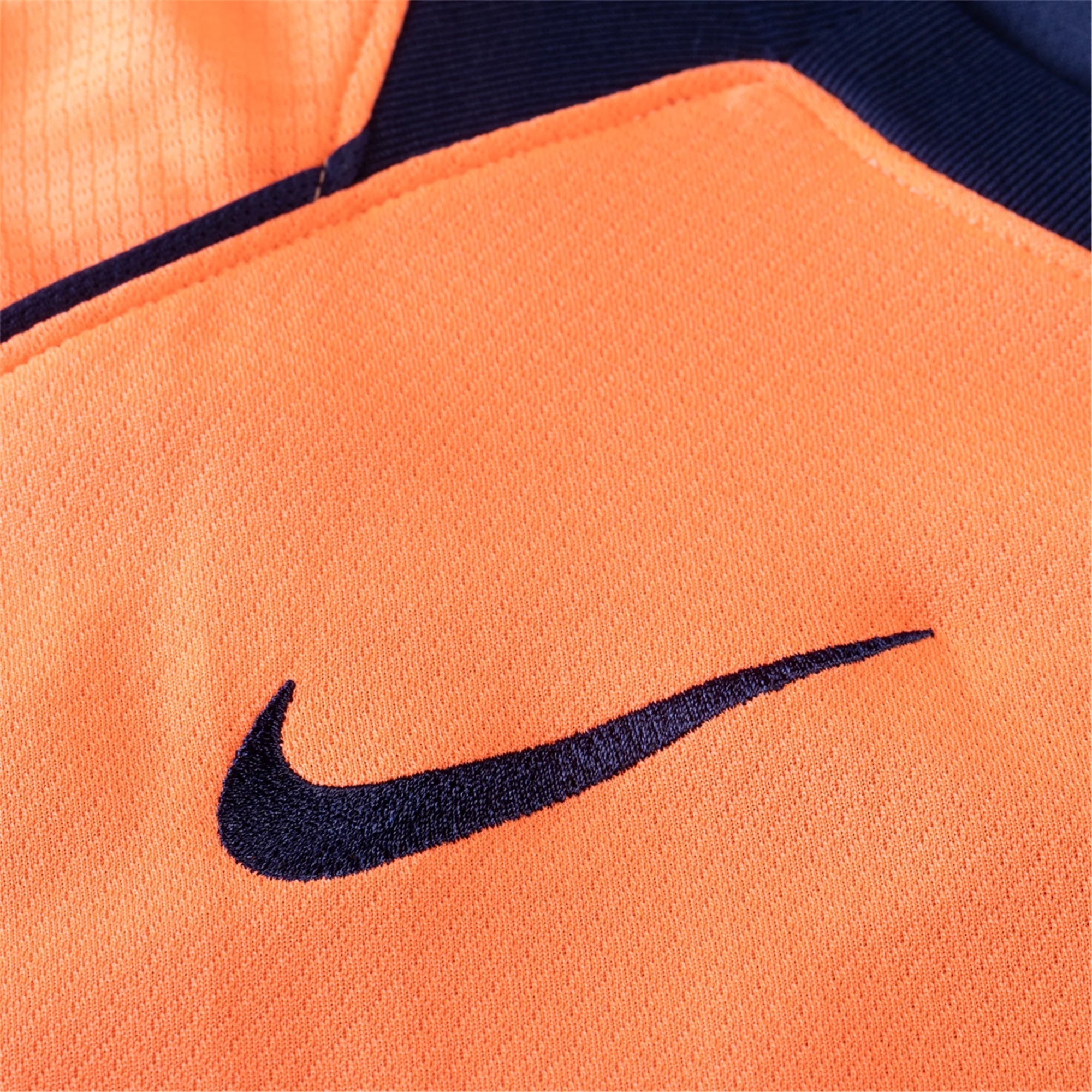 Nike Olmo Men's FC Barcelona T90 Third Jersey 25/26 w/ Champions League Patches (Mango/Navy)