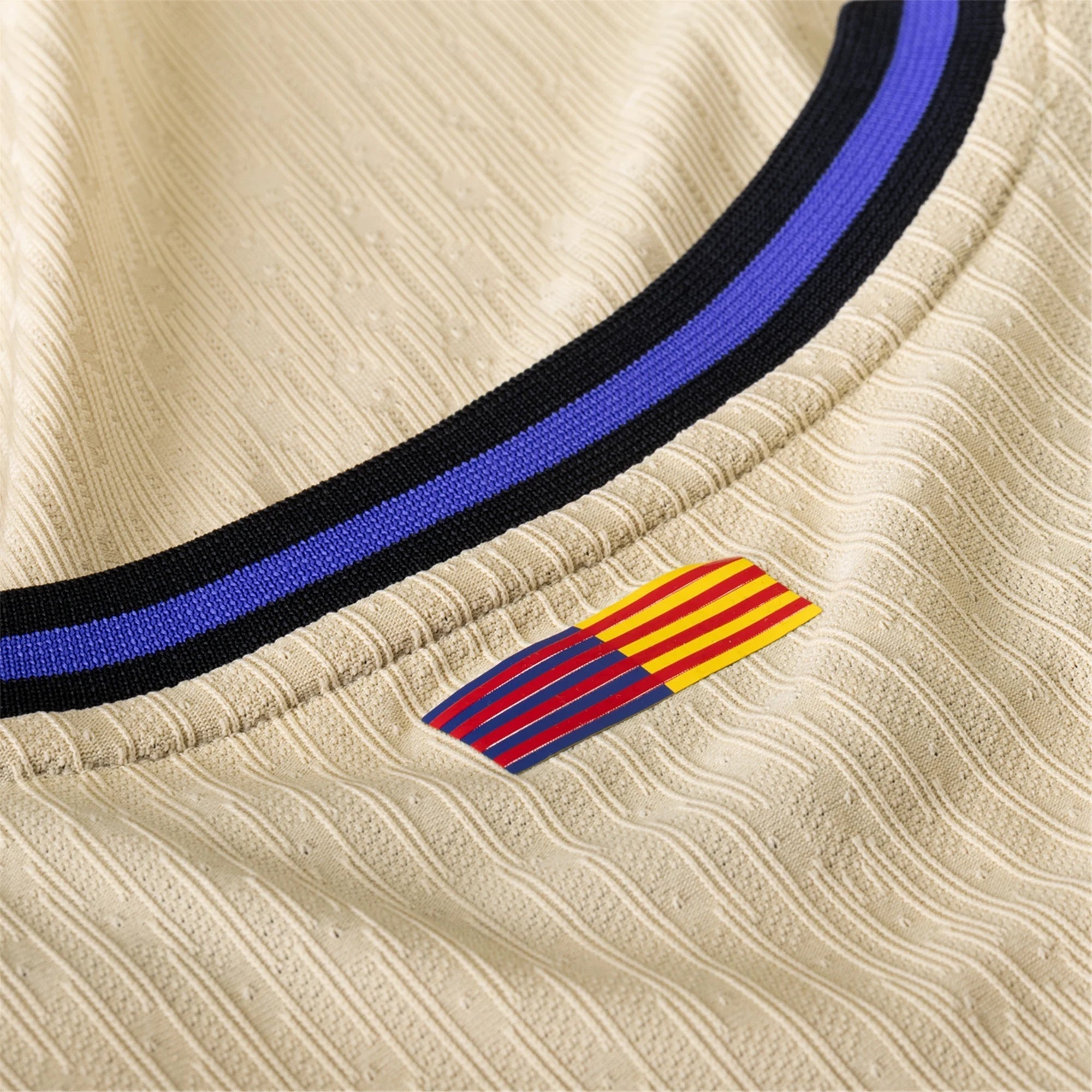 Nike Lamine Yamal Men's FC Barcelona Authentic Away Jersey w/ Champions League Patches (Team Gold/Persian Violet/Black)