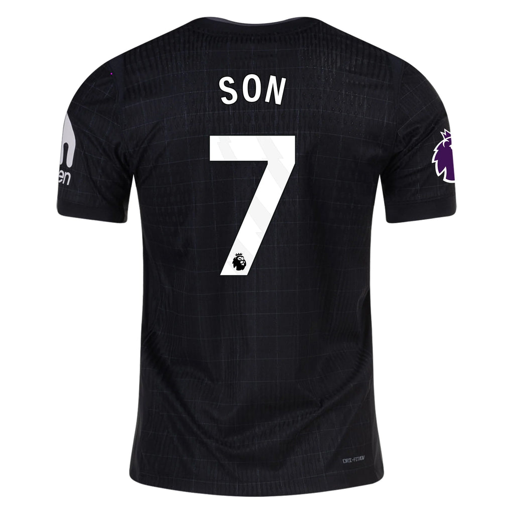 Nike Son Heung-min Tottenham Hotspur Authentic Away Jersey 25/26 w/ EPL Patch (Black/Iron)