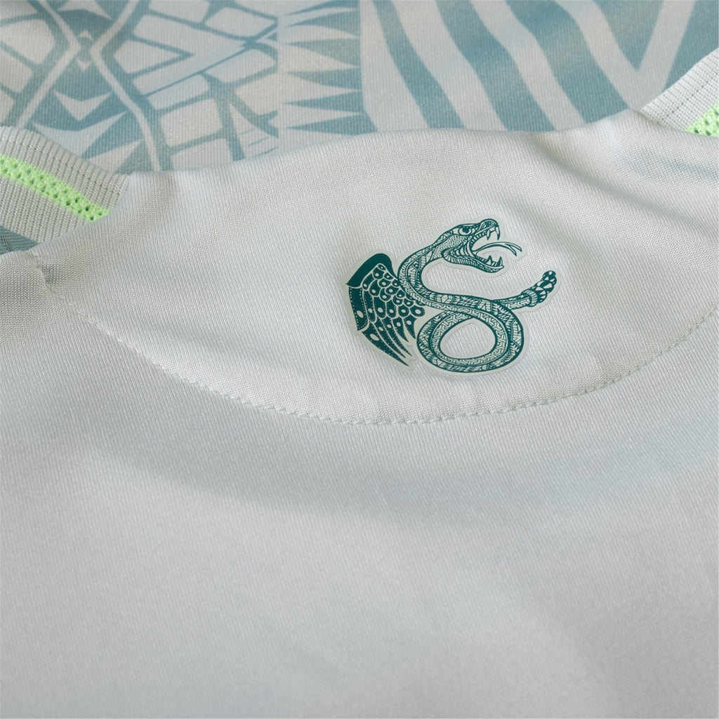 adidas Raul Jimenez Mexico Authentic Away Jersey 24/25 w/ Gold Cup 2025 Patches (Linen Green)