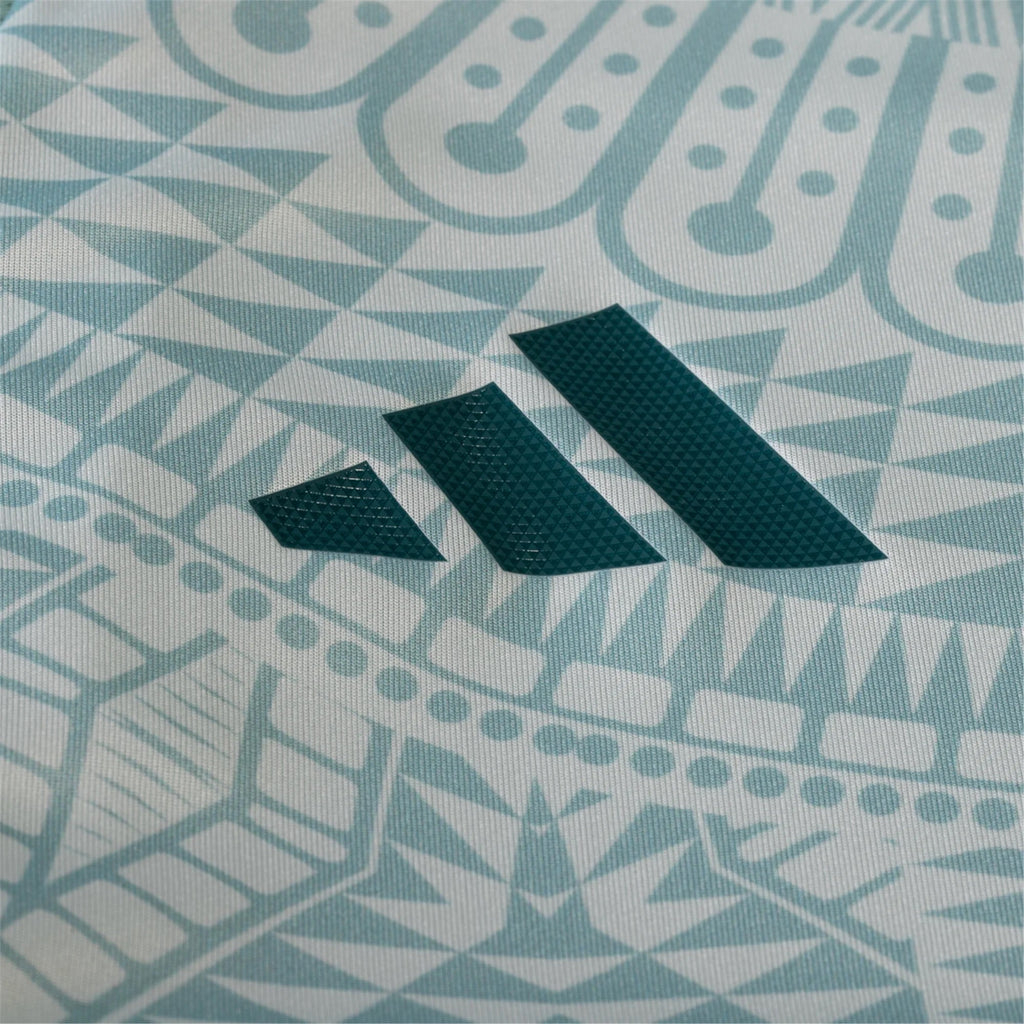 adidas Santi Gimenez Mexico Authentic Away Jersey 24/25 w/ Gold Cup 2025 Patches (Linen Green)
