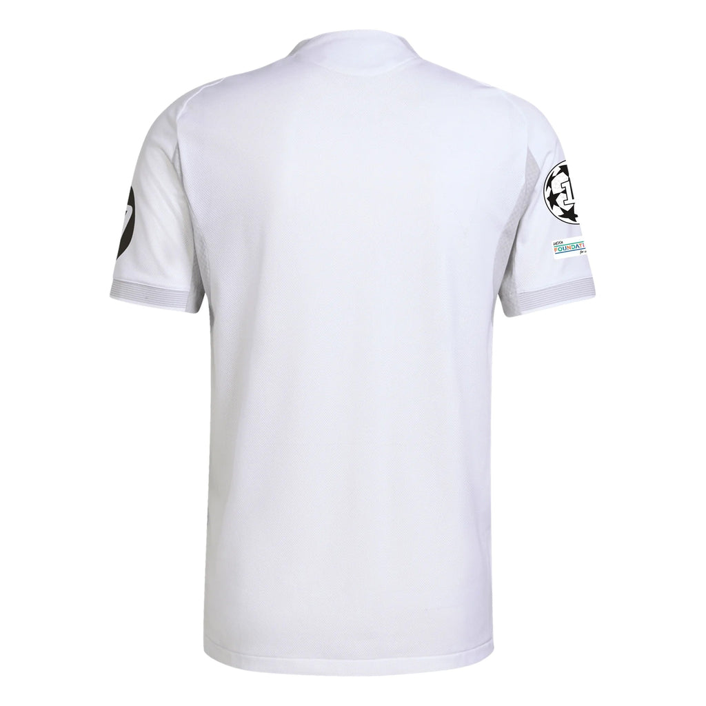 adidas Real Madrid Authentic Home Jersey 25/26 w/ Champions League Patches (White)