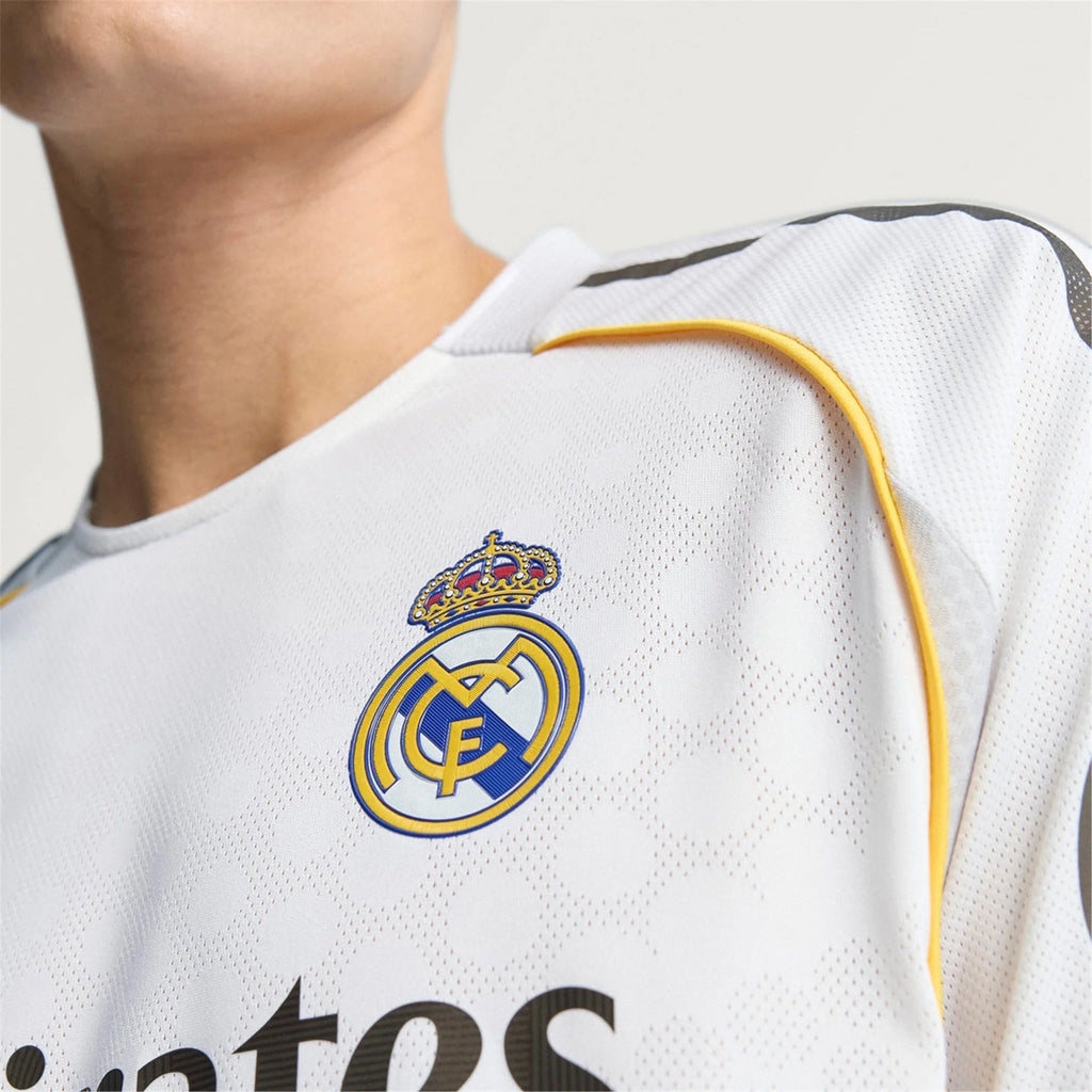 adidas Vini Jr. Real Madrid Authentic Home Jersey 25/26 w/ Champions League Patches (White)