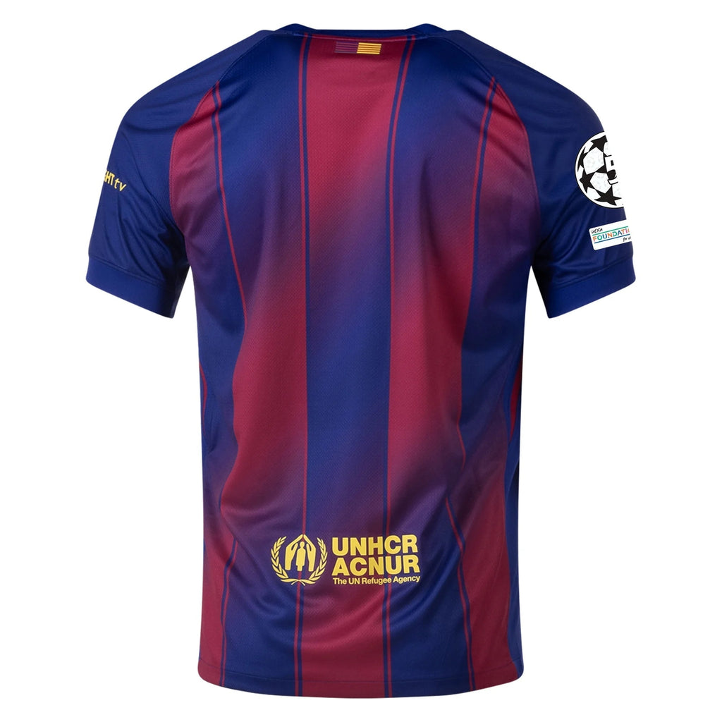 Nike FC Barcelona Home Jersey 25/26 w/ Champions League Patches (Deep Royal Blue/Midwest Gold)