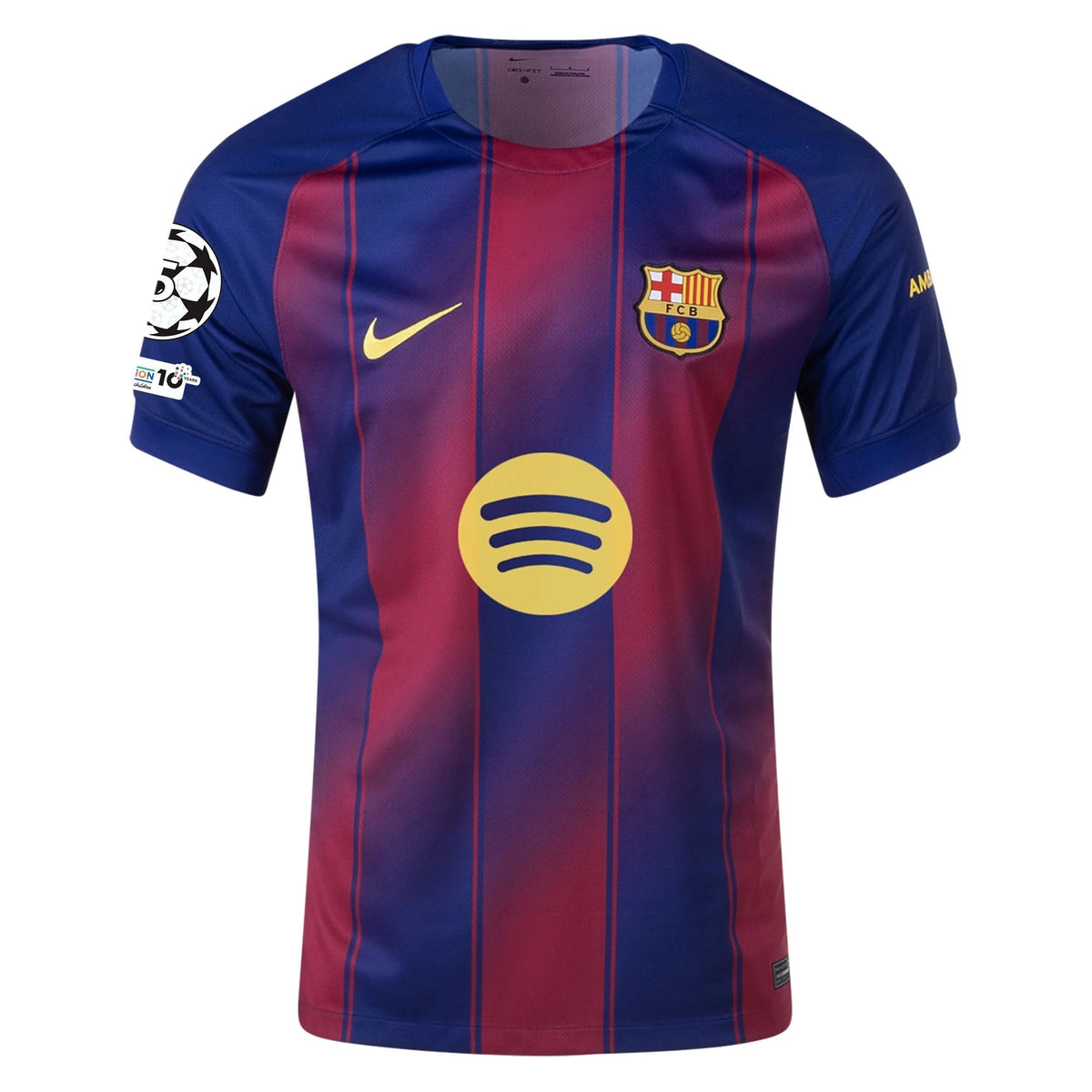 Nike R. Araujo FC Barcelona Home Jersey 25/26 w/ Champions League Patches (Deep Royal Blue/Midwest Gold)