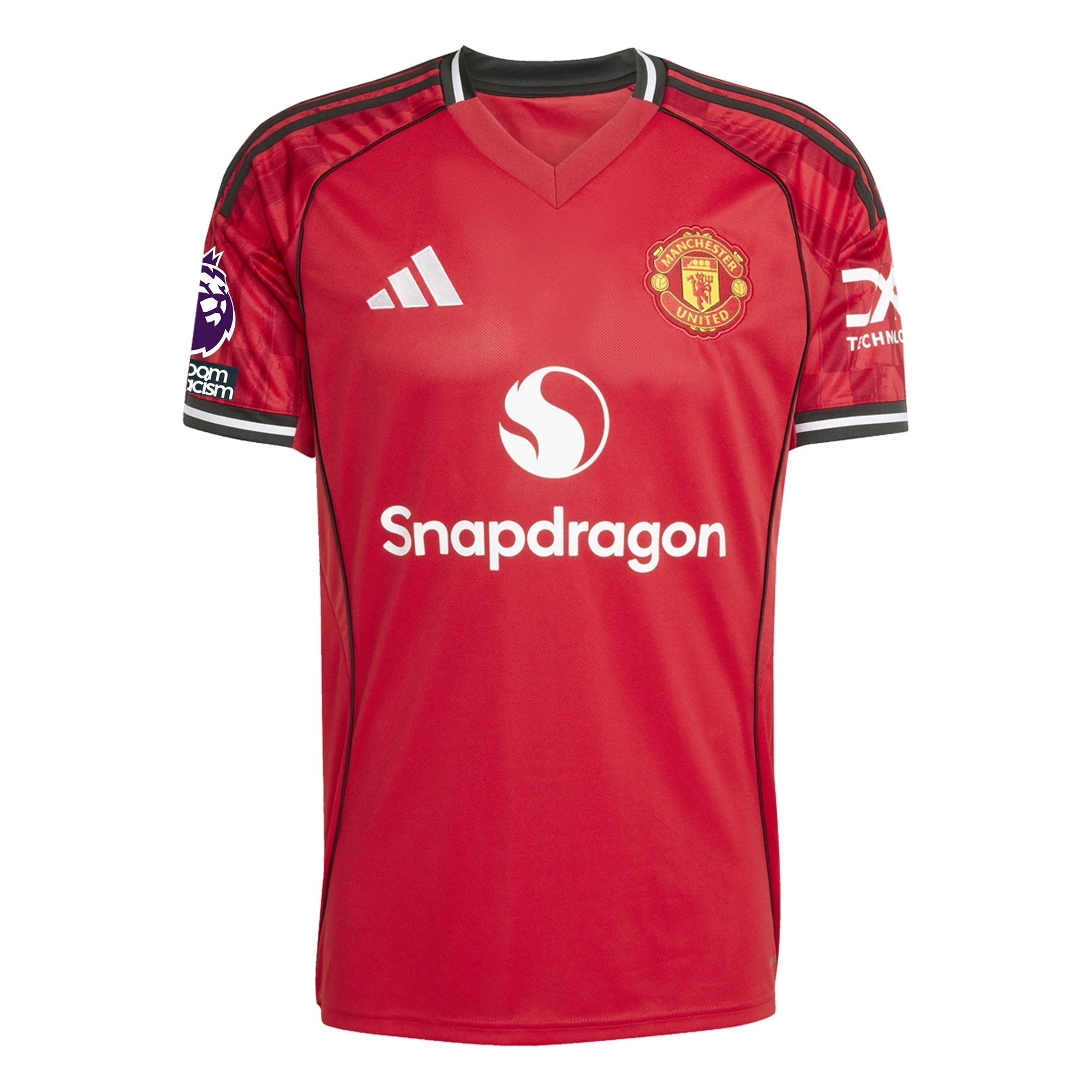 adidas Hojlund Men's Manchester United Home Jersey 25/26 w/ EPL + NRFR Patches (Red)