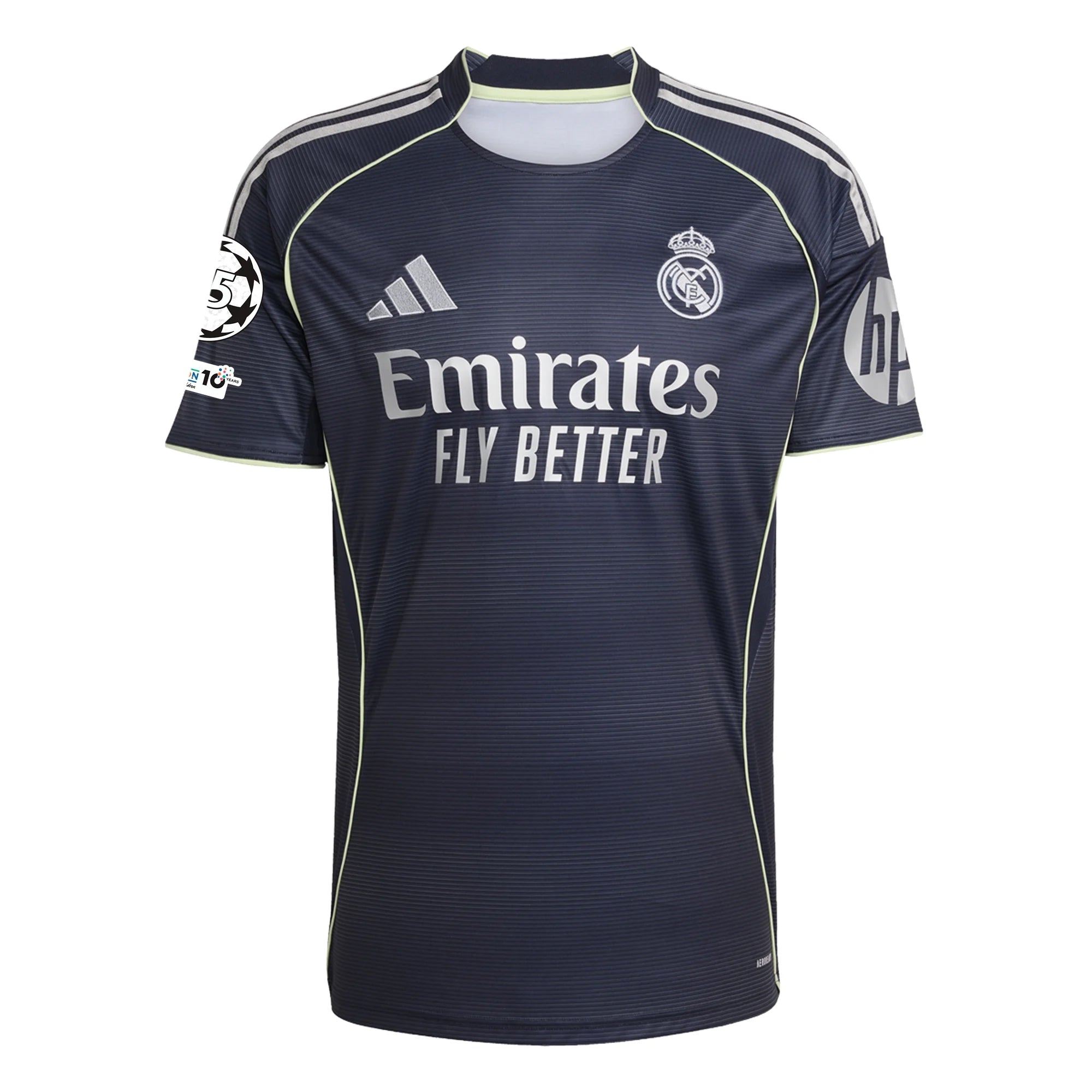adidas Bellingham Real Madrid 25/26 Away Jersey w/ Champions League Patches (Legend Ink)