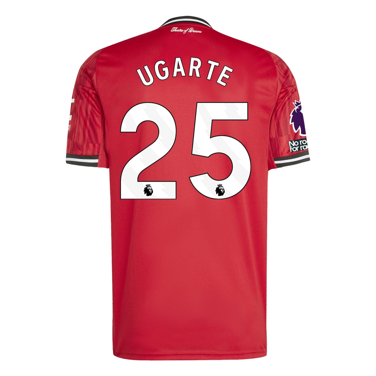 adidas Ugarte Men's Manchester United Home Jersey 25/26 w/ EPL + NRFR Patches (Red)