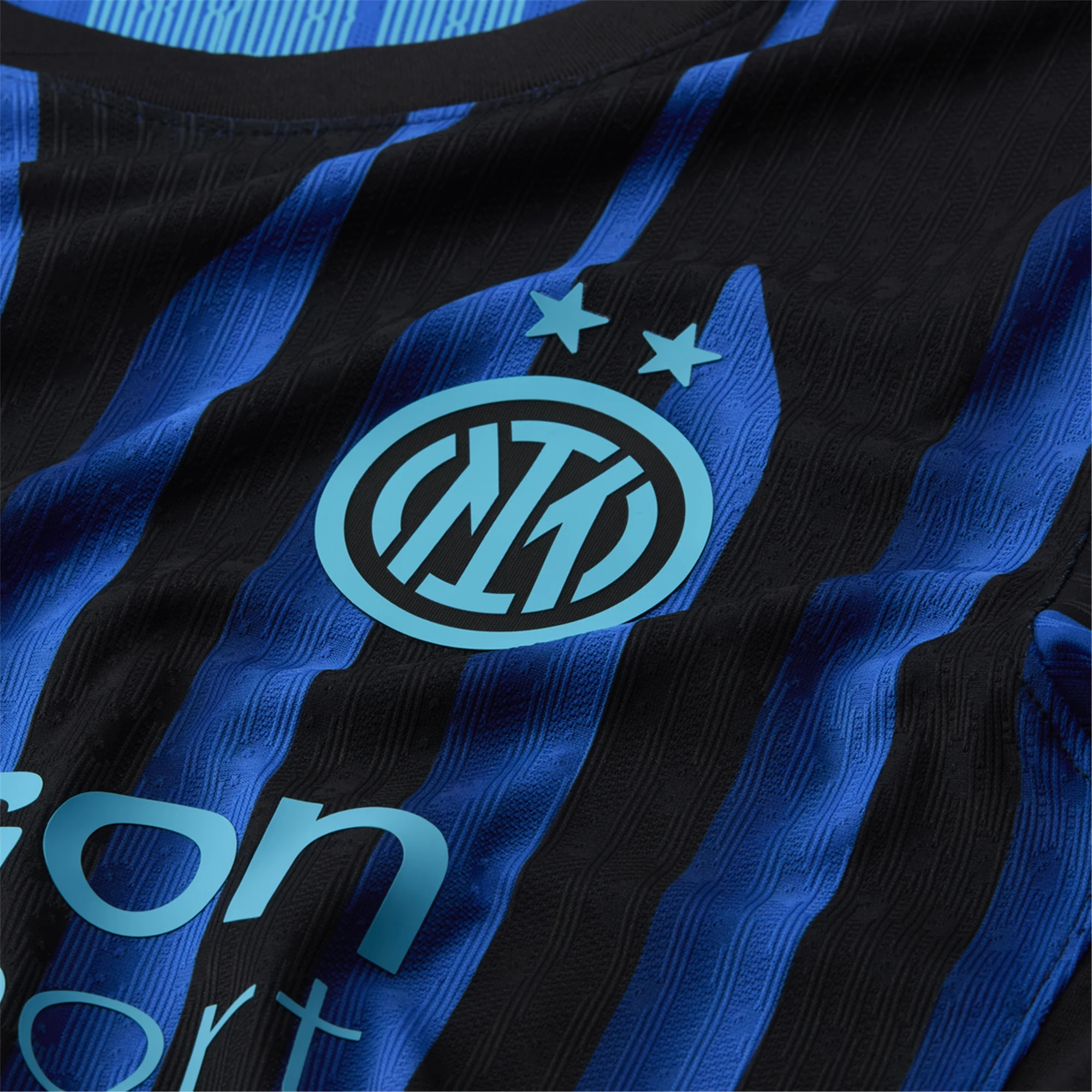 Nike Inter Milan Authentic Home Jersey w/ Club World Cup Patches 25/26 (Lyon Blue/Black/Chlorine Blue)