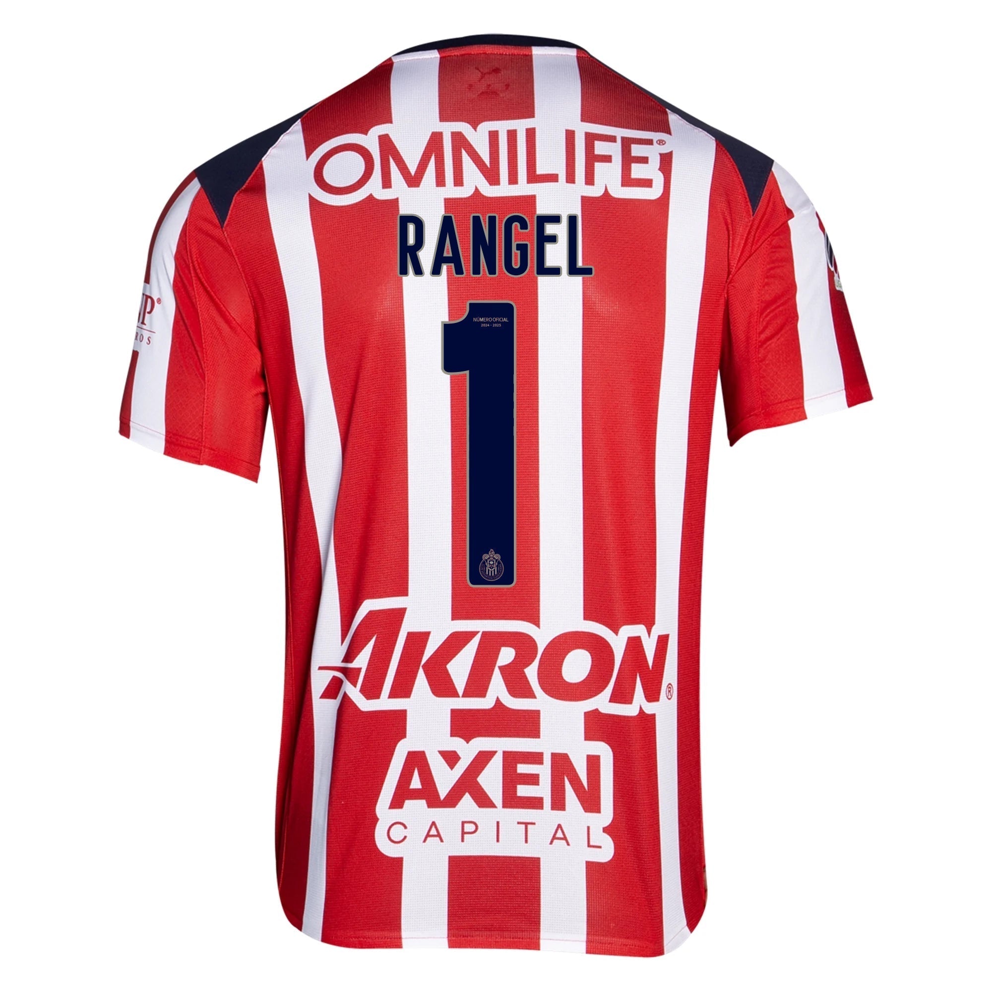 Puma Raul Rangel Men's Chivas De Guadalajara Home Jersey 25/26 (Puma Red/White)