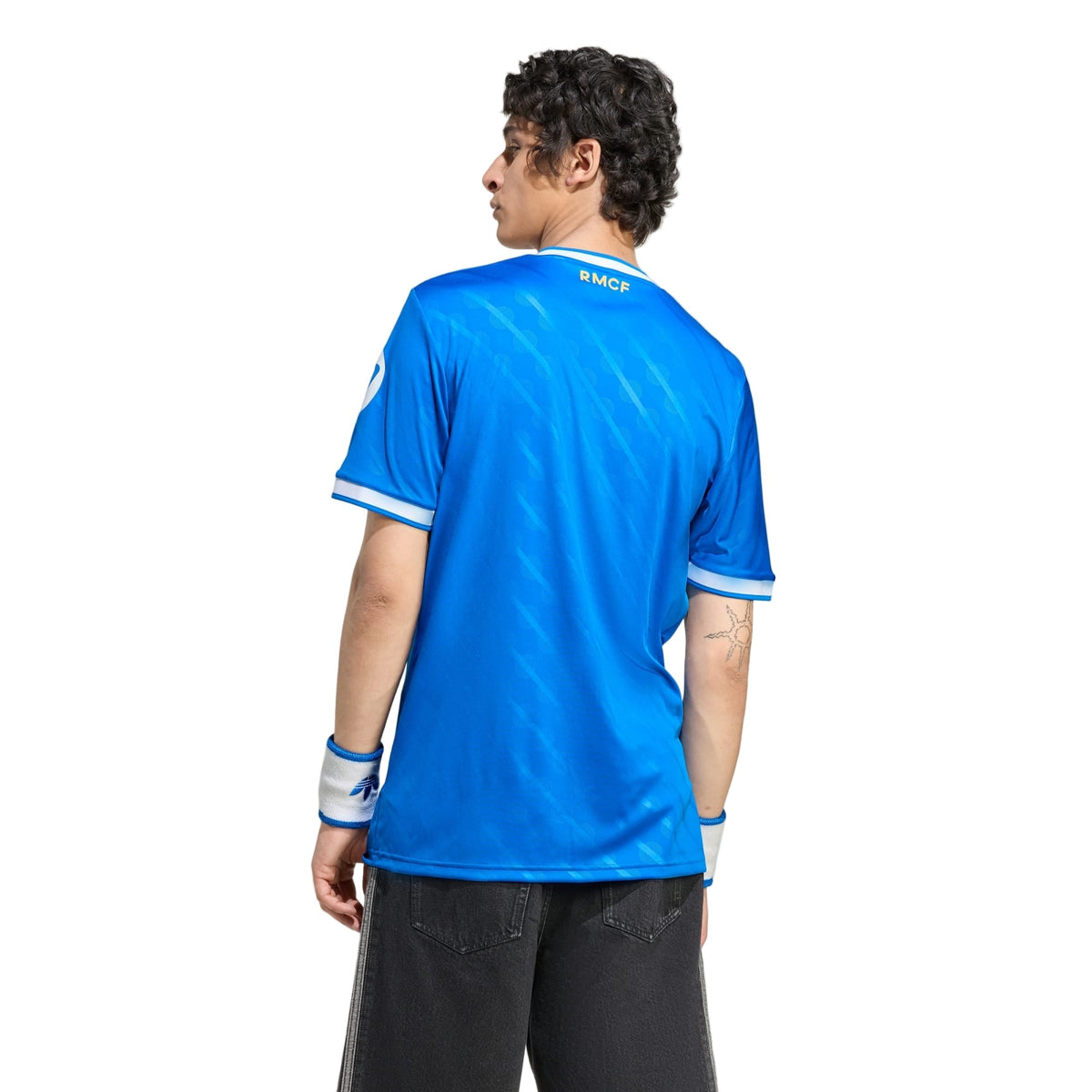adidas Fran Garcia Men's Real Madrid Third Jersey 25/26 w/ Champions League Patches (Blue/White)