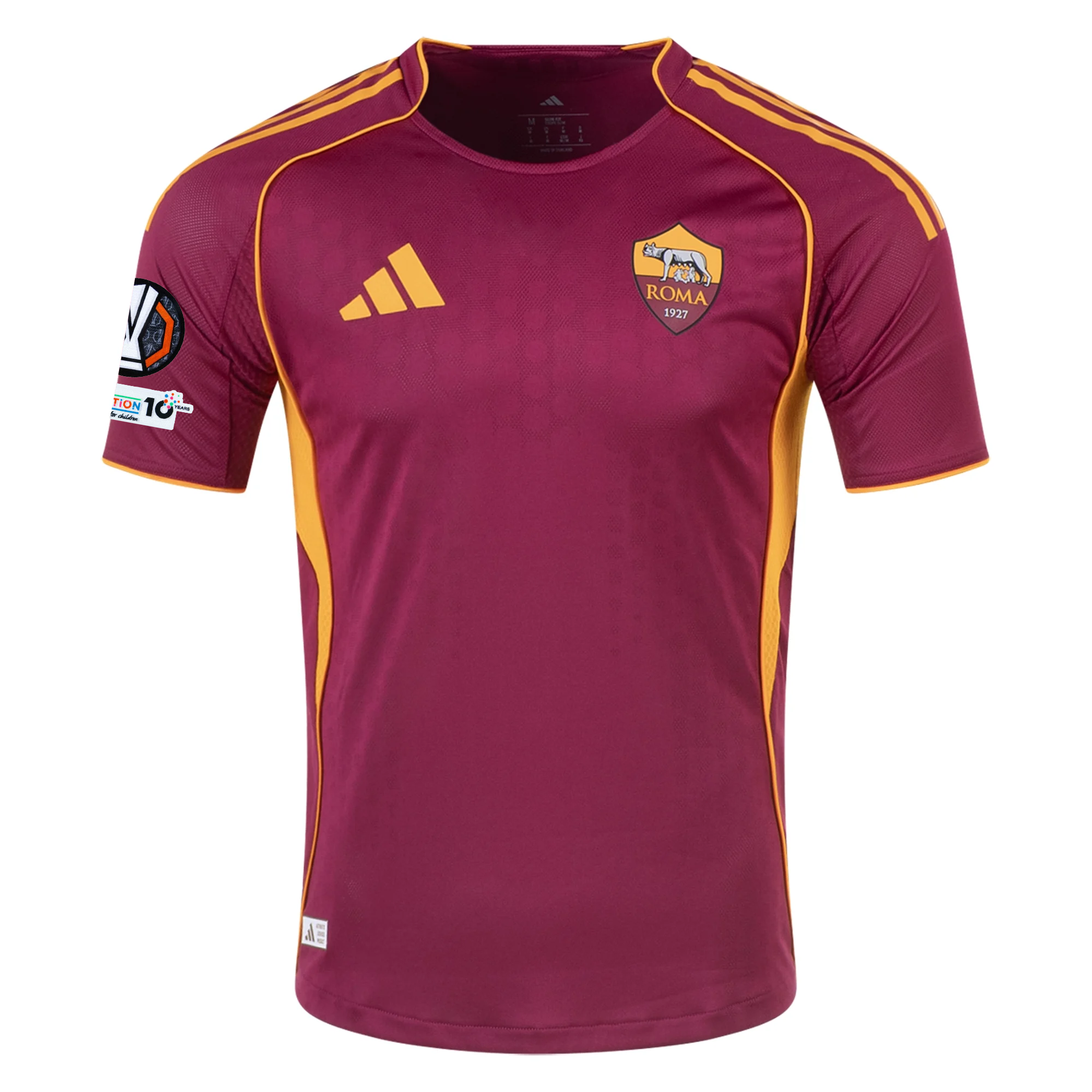 adidas Roma Authentic Paulo Dybala Home Jersey w/ Europa League Patches 25/26 (Burgundy)