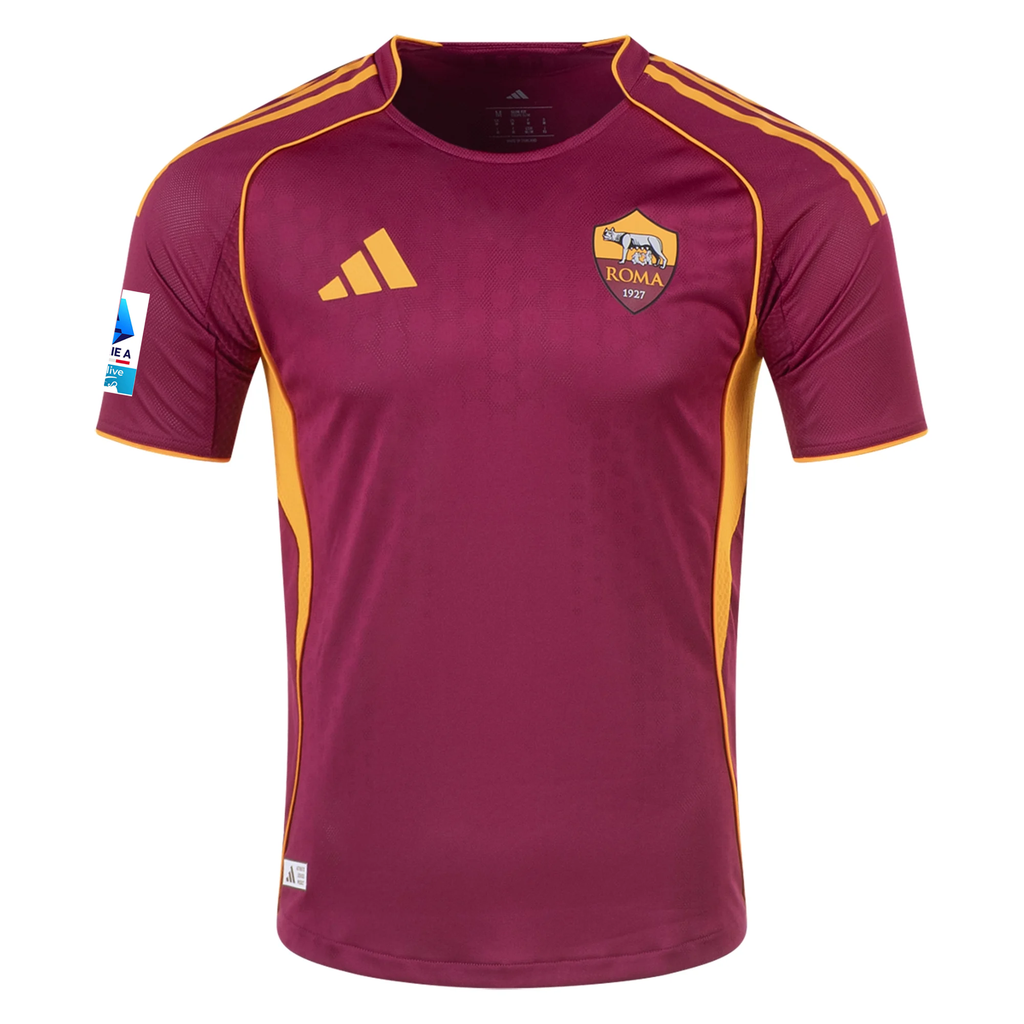 adidas Roma Authentic Artem Dovbyk Home Jersey w/ Serie A Patch 25/26 (Burgundy)
