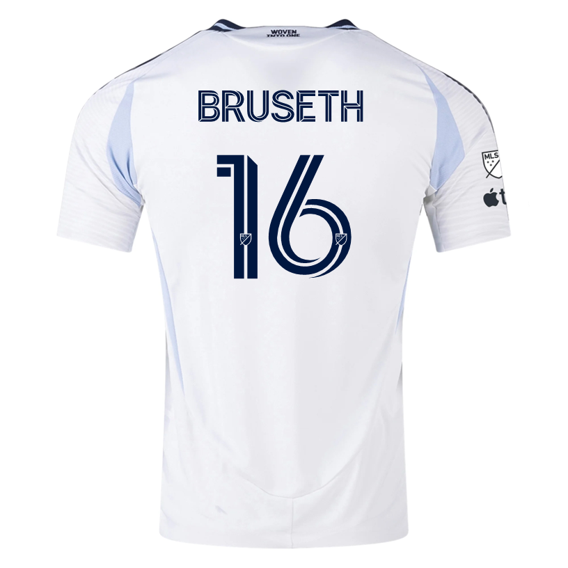 adidas San Diego FC Authentic Heine Bruseth Away Jersey 25/26 w/ MLS & Apple Patch (White)
