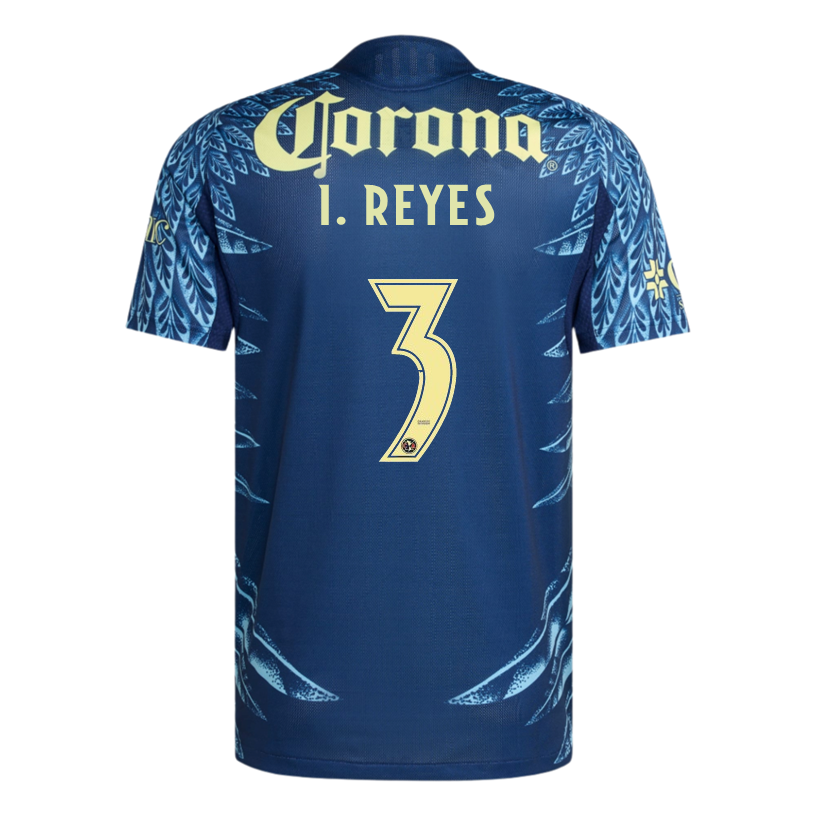 adidas I. Reyes Men's Club AmÃ©rica 25/26 Authentic Away Jersey (Blue)