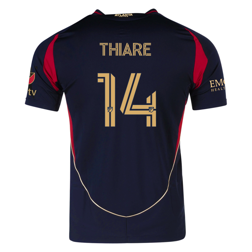 adidas Jamal ThiarÃ© Atlanta United Authentic Home Jersey w/ MLS Patches 25/26 (Red/Black)