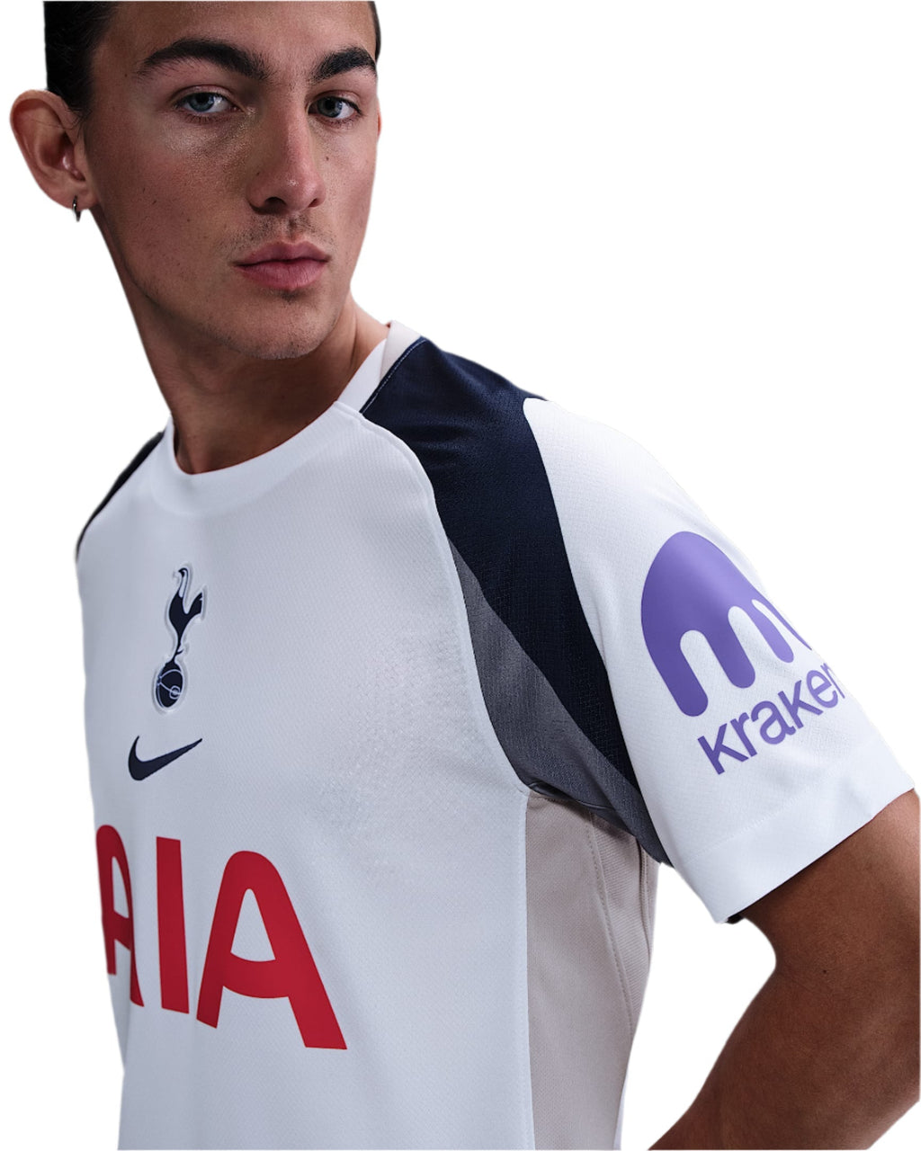 Nike Kudus Tottenham Hotspurs Home Jersey w/ EPL + No Room For Racism Patch 25/26 (White/Iron/Binary Blue)