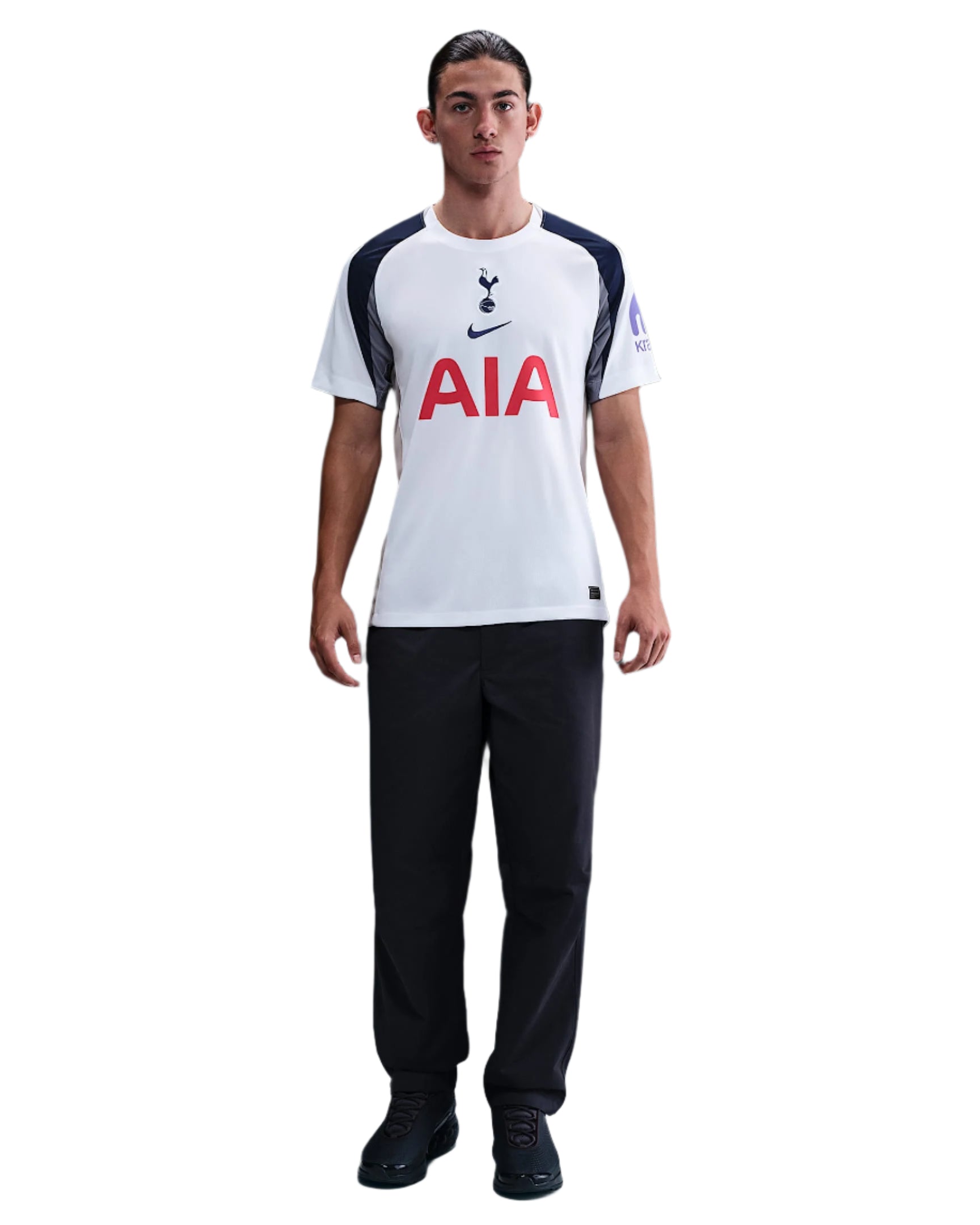Nike P.M. Sarr Tottenham Hotspurs Home Jersey w/ EPL + No Room For Racism Patch 25/26 (White/Iron/Binary Blue)