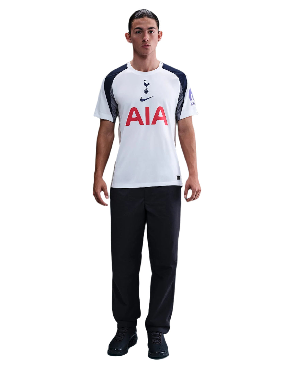 Nike Kudus Tottenham Hotspurs Home Jersey w/ EPL + No Room For Racism Patch 25/26 (White/Iron/Binary Blue)
