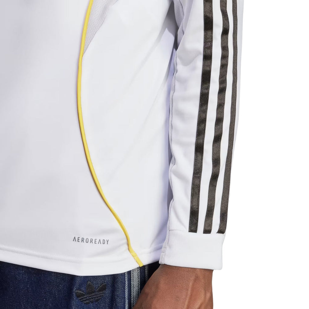 adidas Real Madrid F. Mendy Long Sleeve Home Jersey w/ Champions League Patches 25/26 (White)