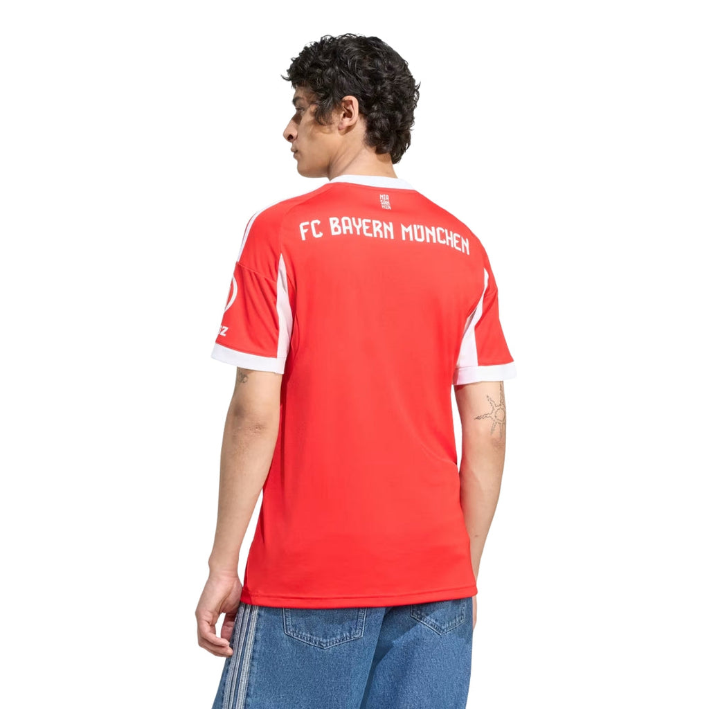 adidas Bayern Munich Boey Home Jersey w/ Champions League Patches 25/26 (Red)