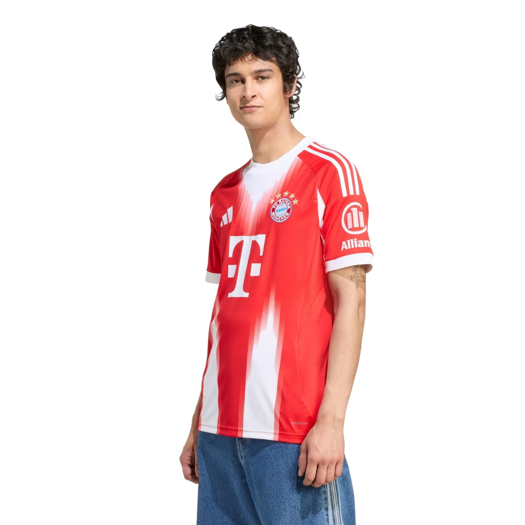 adidas Bayern Munich Boey Home Jersey w/ Champions League Patches 25/26 (Red)