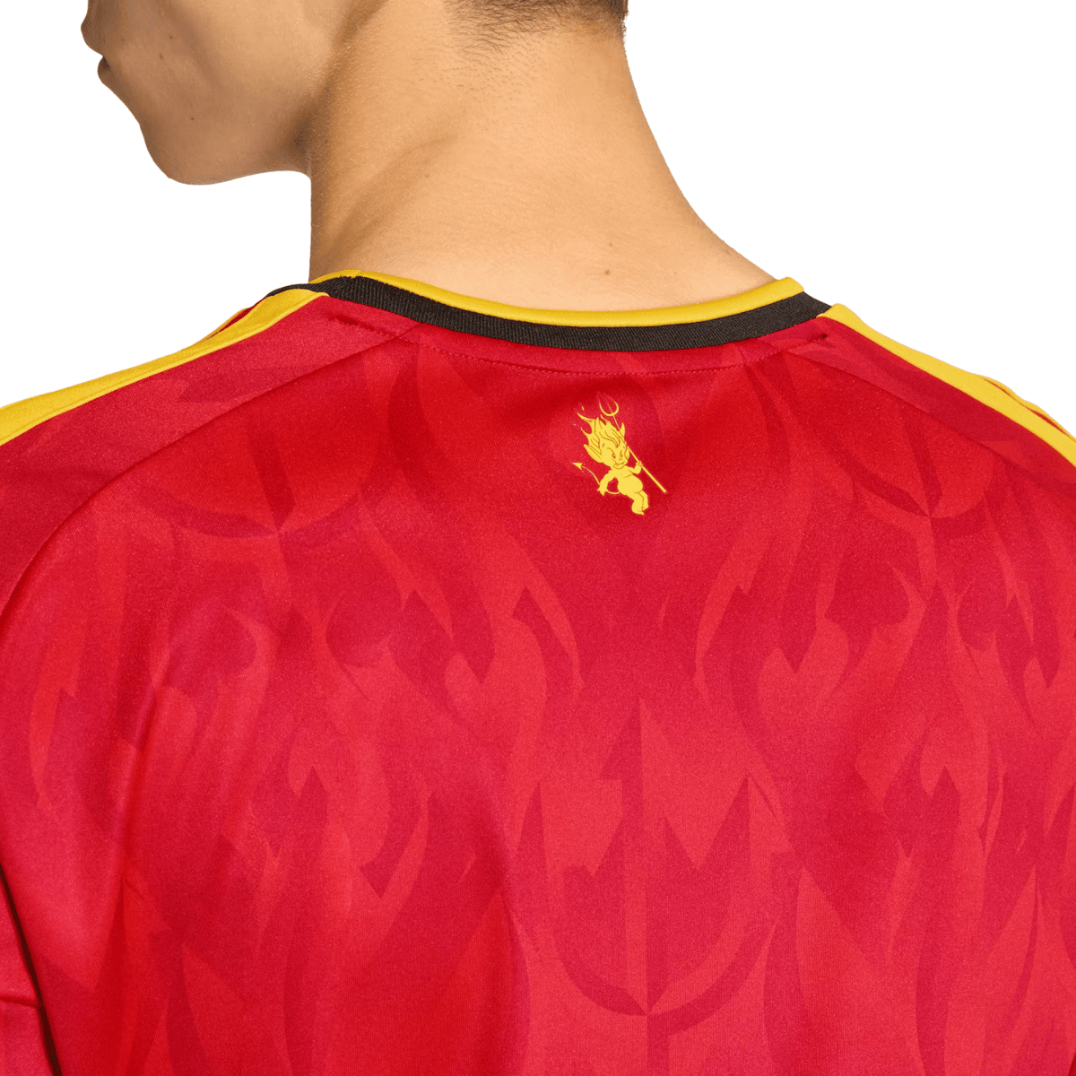 adidas Men's Belgium Home Jersey 2026 (Red/Bold Gold)
