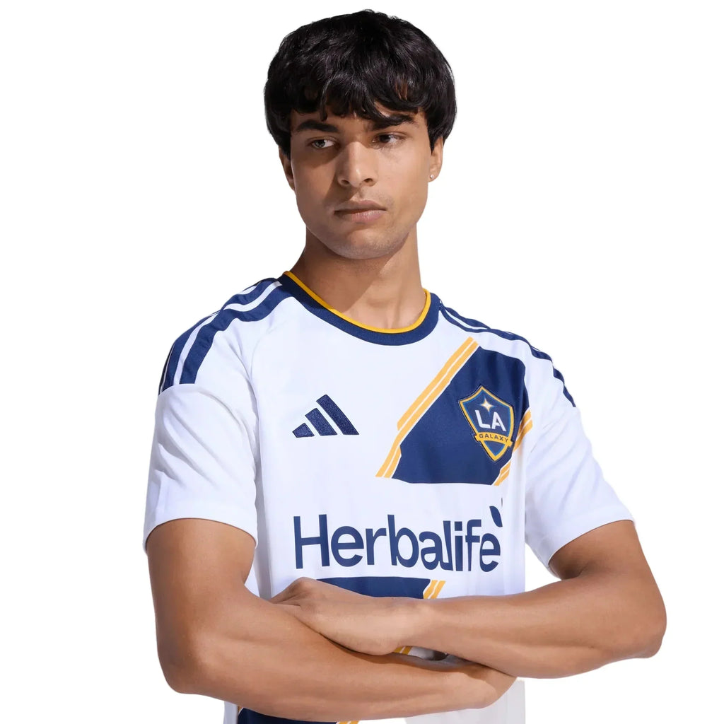 adidas Men's Sanabria LA Galaxy Home Stadium Jersey 26/27 (White)