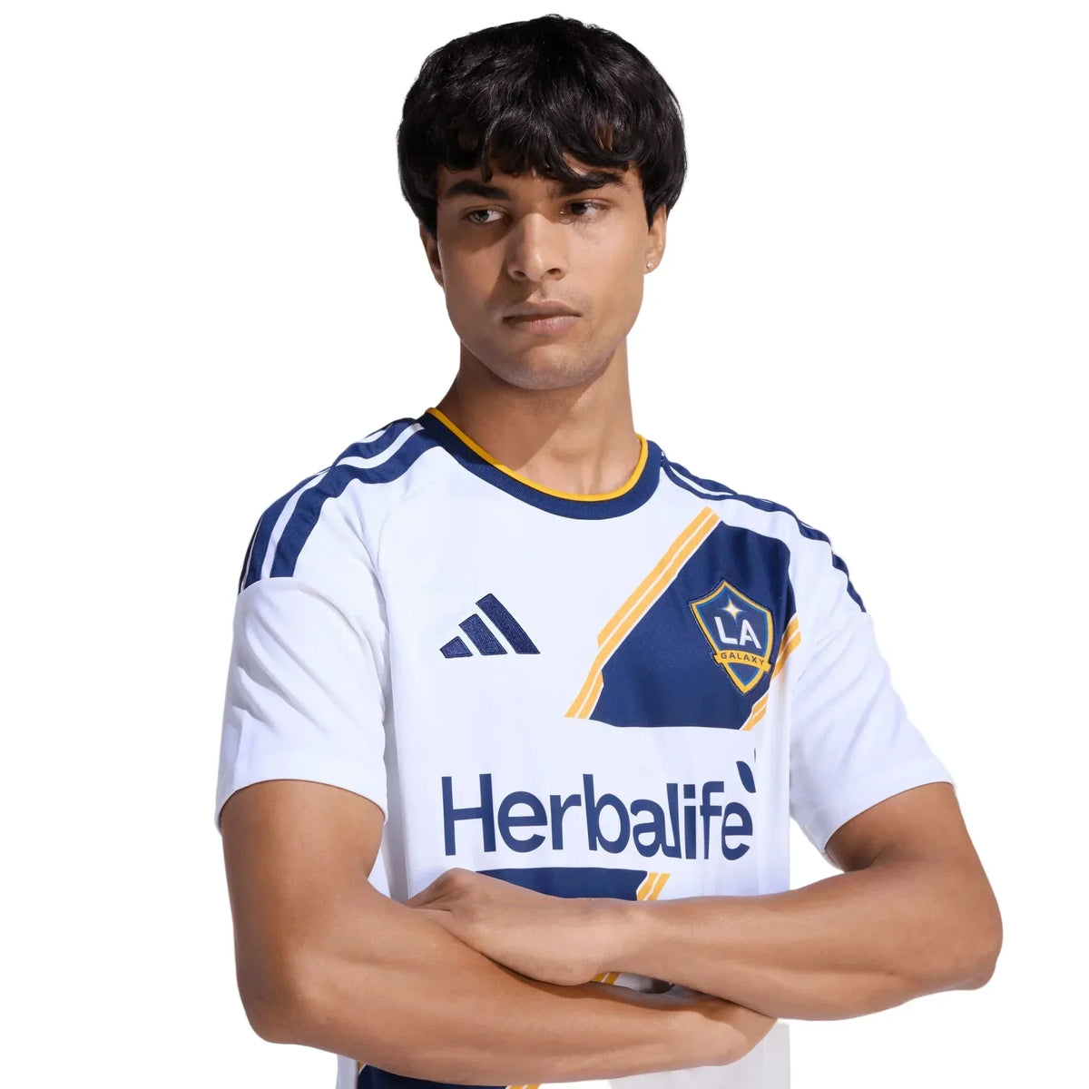 adidas Men's Sanabria LA Galaxy Home Stadium Jersey 26/27 (White)