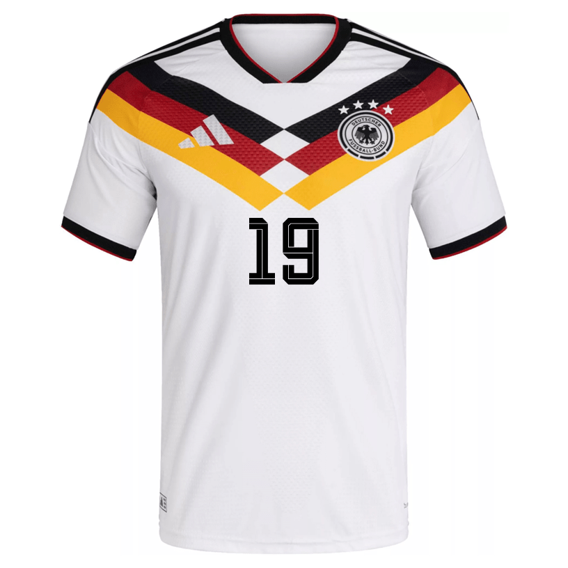 adidas Men's Gnabry Germany Authentic Home World Cup Jersey 2026 (White/Black)