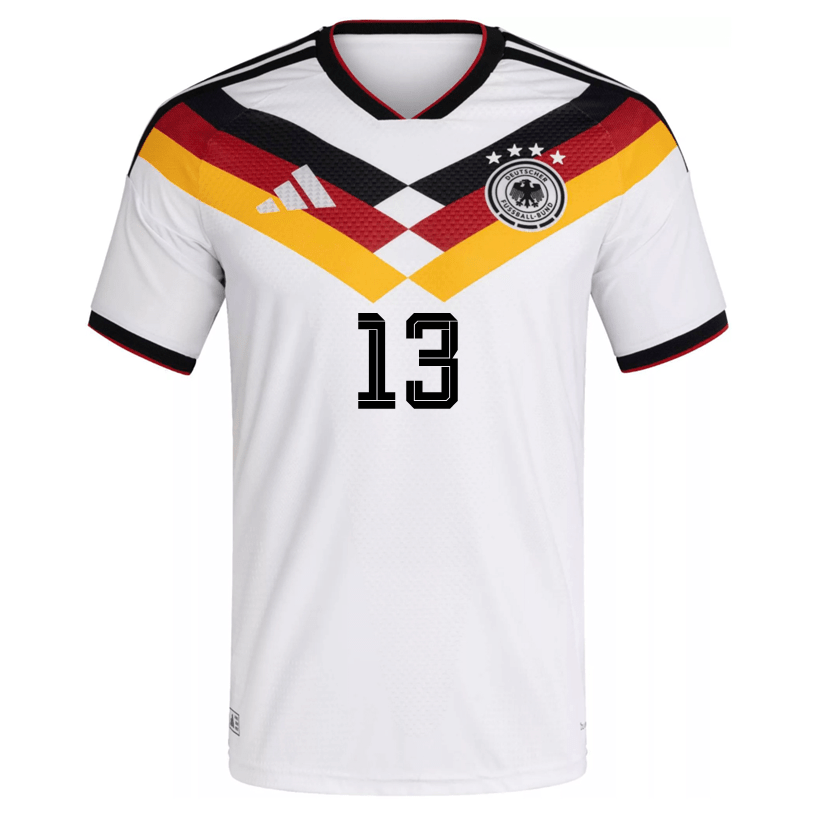 adidas Men's Havertz Germany Authentic Home World Cup Jersey 2026 (White/Black)