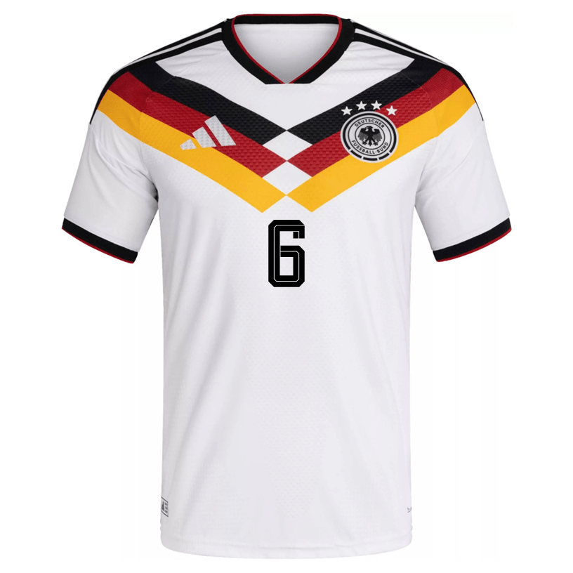 adidas Men's Kimmich Germany Authentic Home World Cup Jersey 2026 (White/Black)